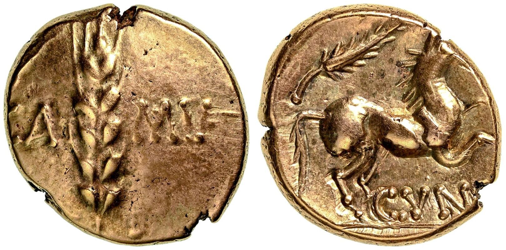 Britannia, Catuvellauni and Trinovantes, Cunobelin AV Stater
