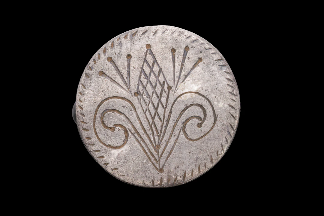 LATE MEDIEVAL SILVER RING WITH FLEUR DE LIS