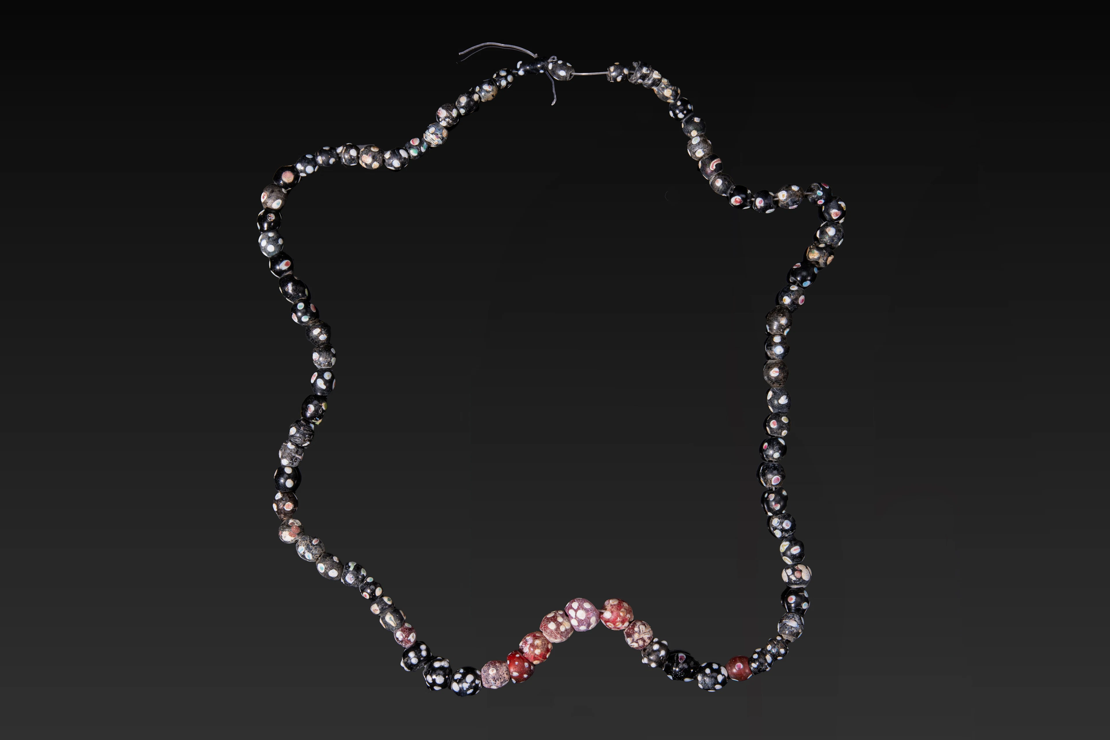 GREEK GLASS NECKLACE WITH EYE BEADS