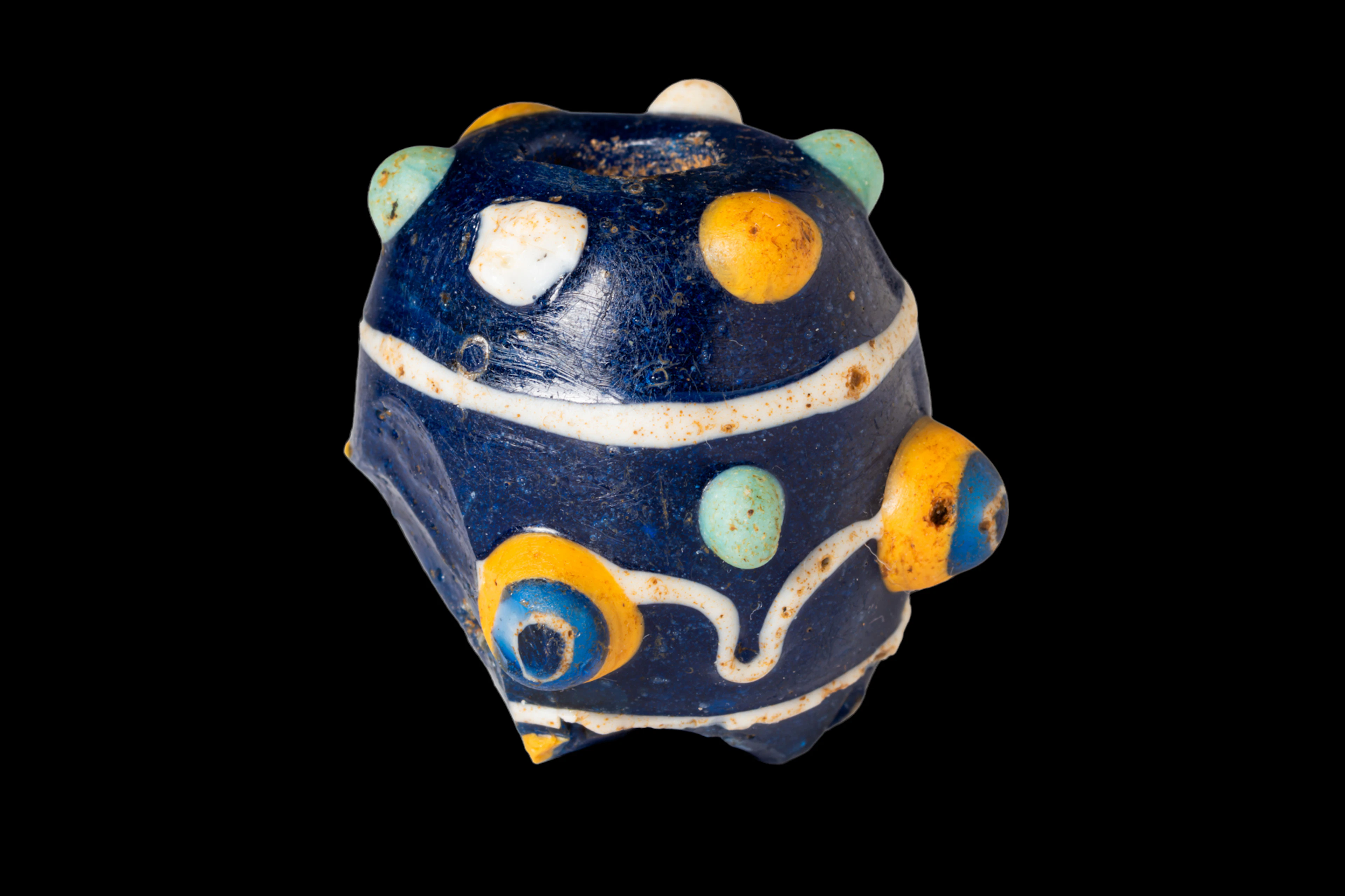 PHOENICIAN GLASS BEAD WITH KNOB PROJECTIONS