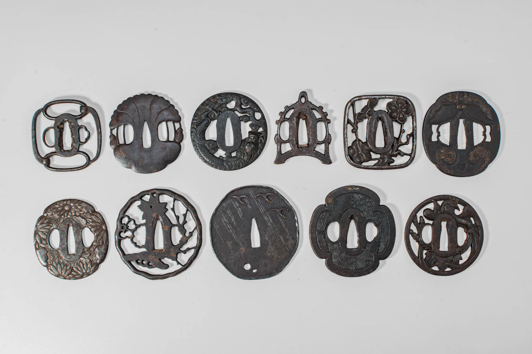 GROUP OF ELEVEN JAPANESE TSUBA