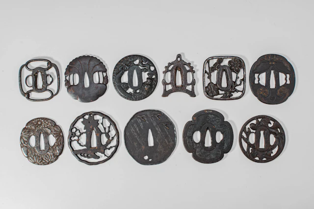 GROUP OF ELEVEN JAPANESE TSUBA