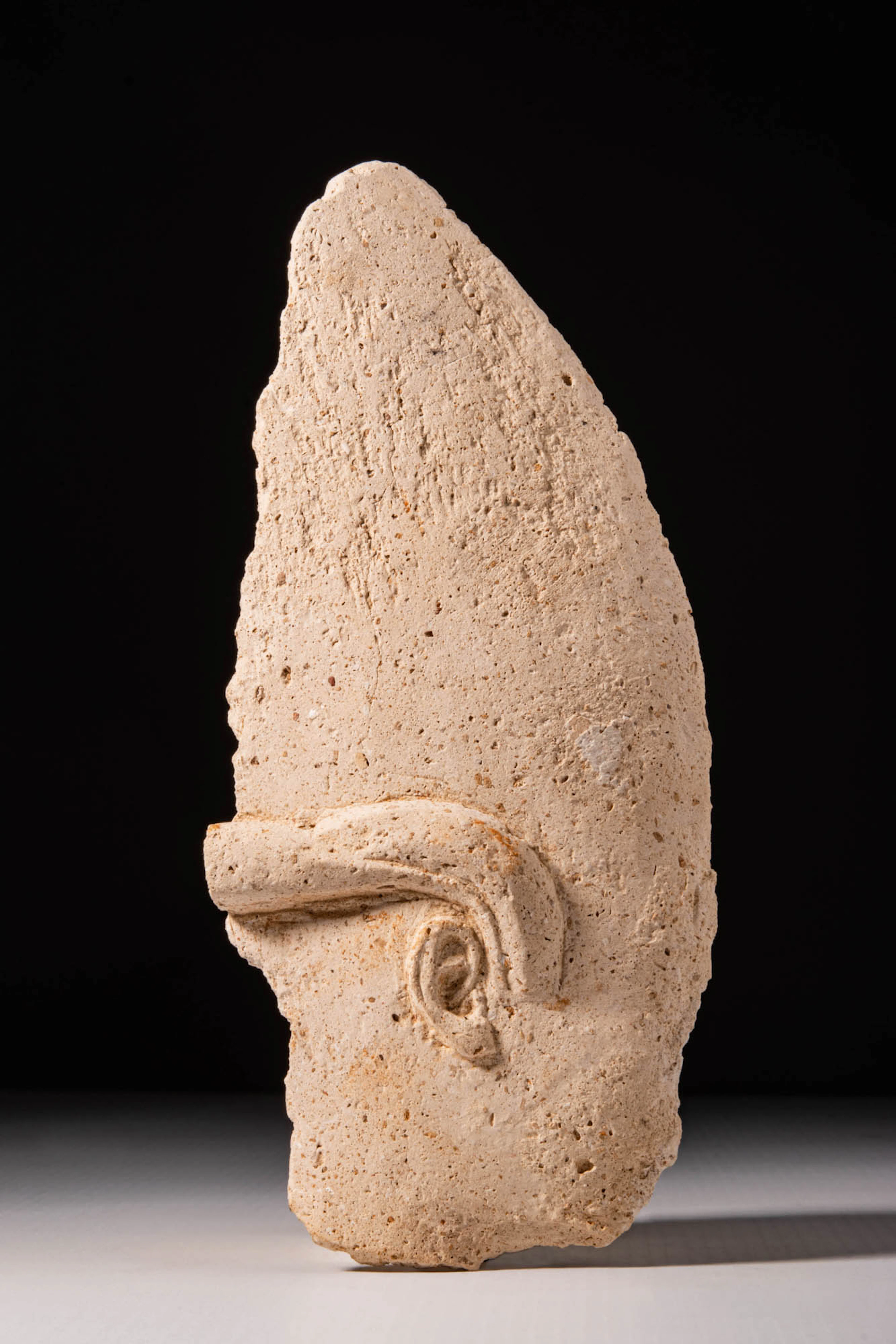 PLASTER FRAGMENT OF EGYPTIAN BAS-RELIEF OF PHARAOH