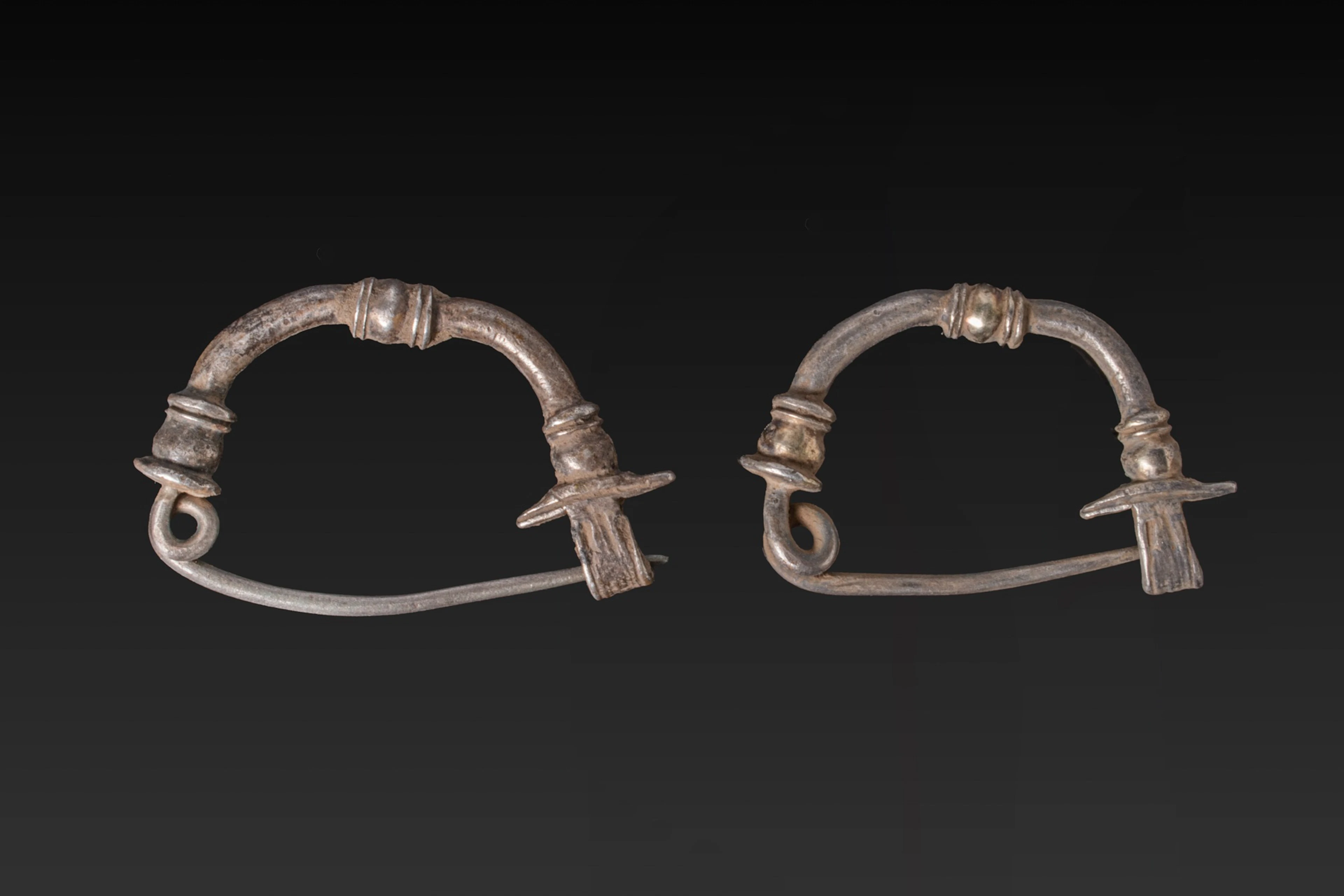 PAIR OF PHRYGIAN SILVER FIBULAE