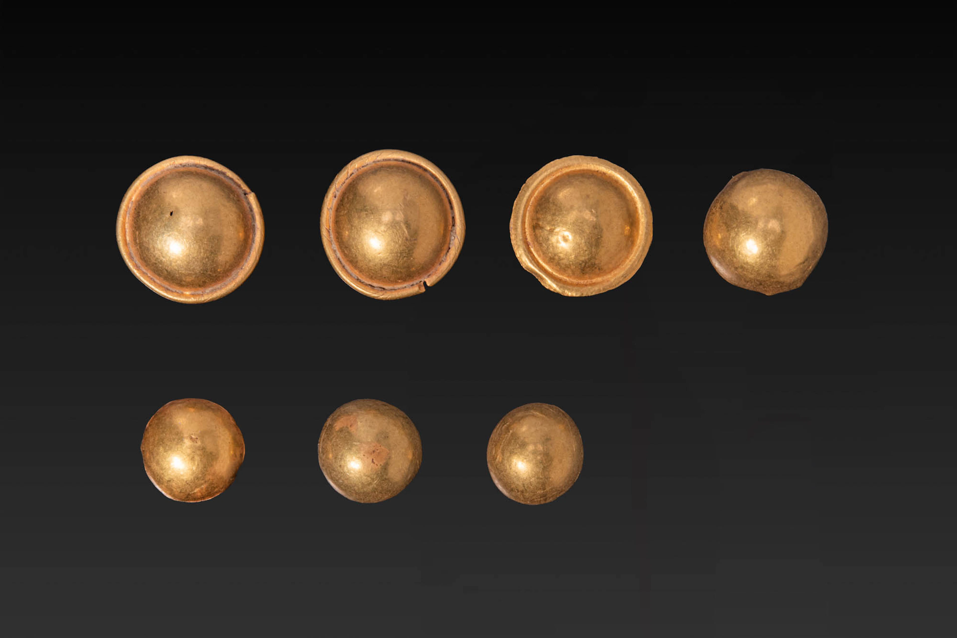 COLLECTION OF GREEK HIGH KARAT GOLD APPLIQUES
