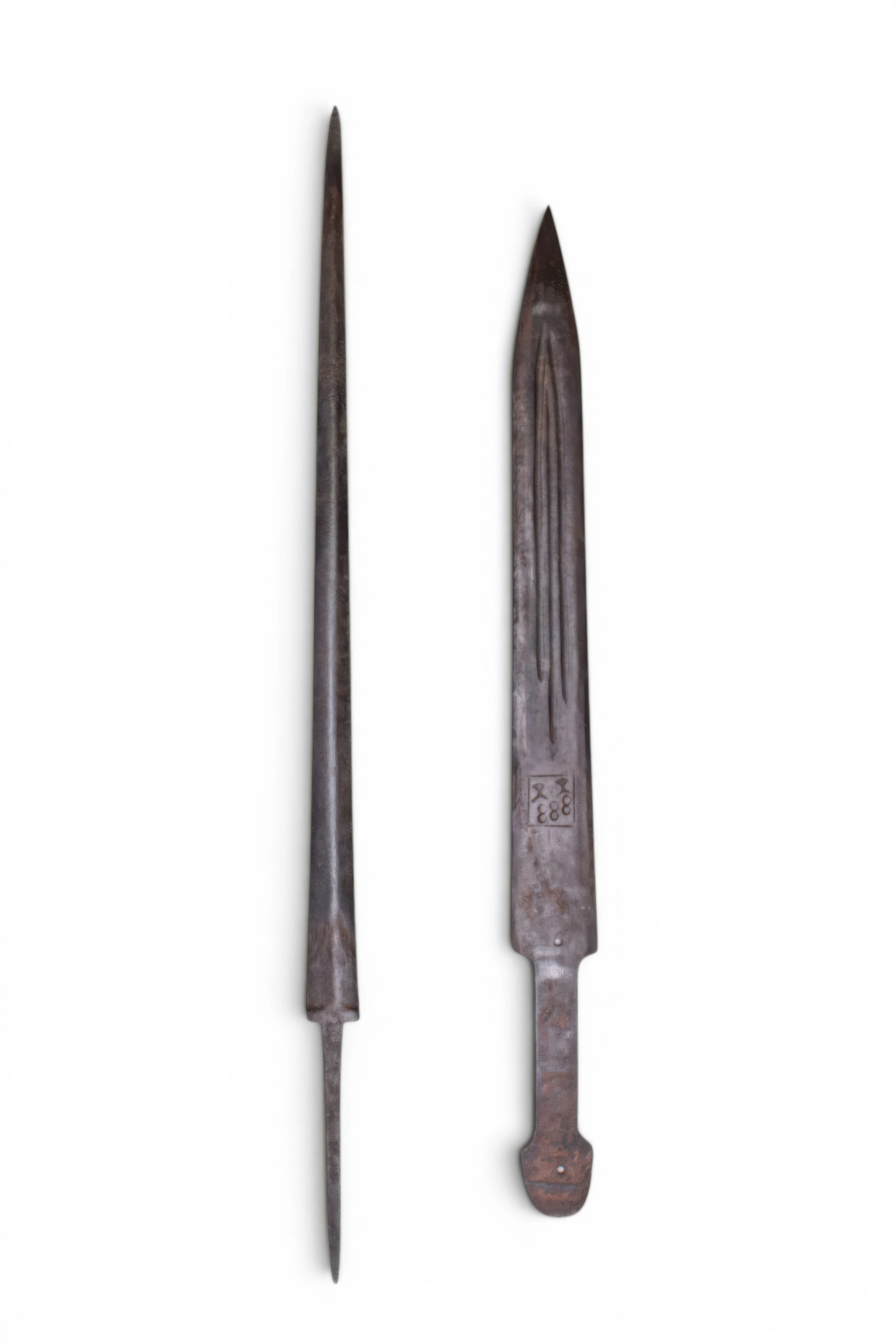 PAIR OF CELTIC IRON WEAPONS