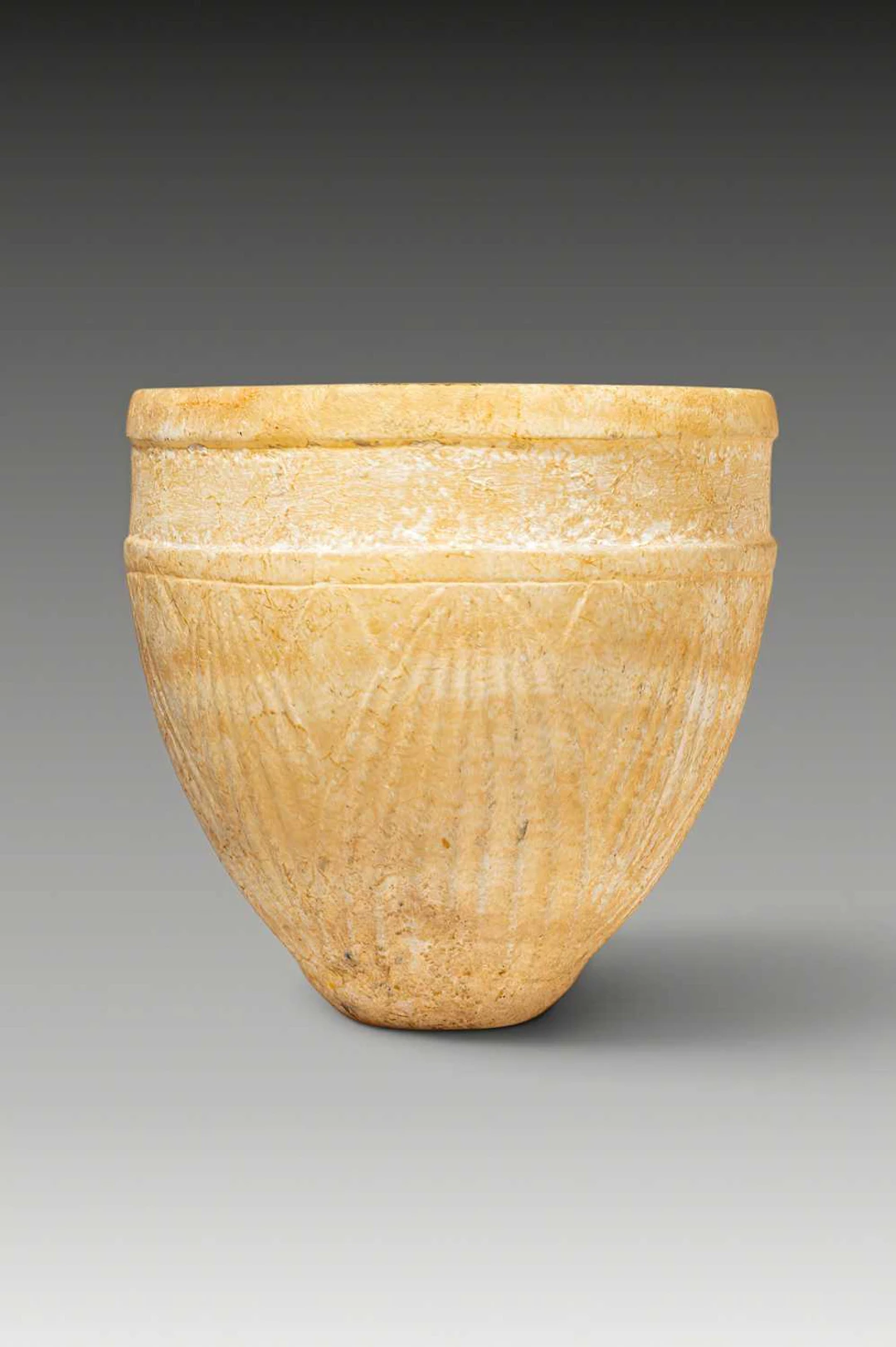 EGYPTIAN STONE LOTUS-SHAPED CUP