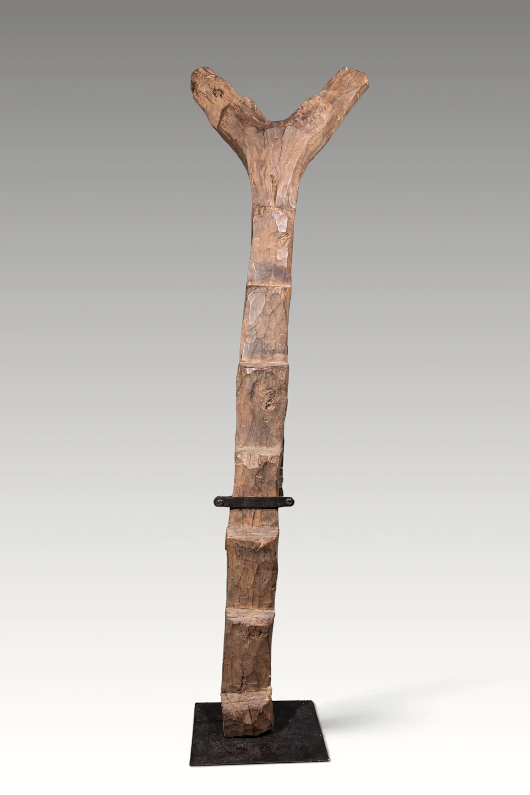 TALL WOODEN DOGON LADDER