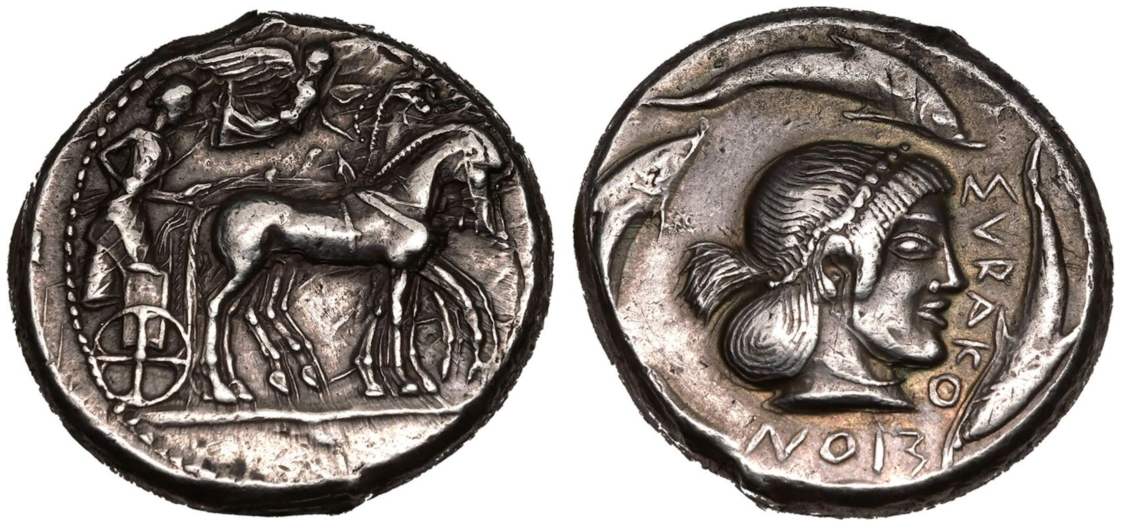 Sicily, Syracuse, Deinomenid Tyranny AR Tetradrachm