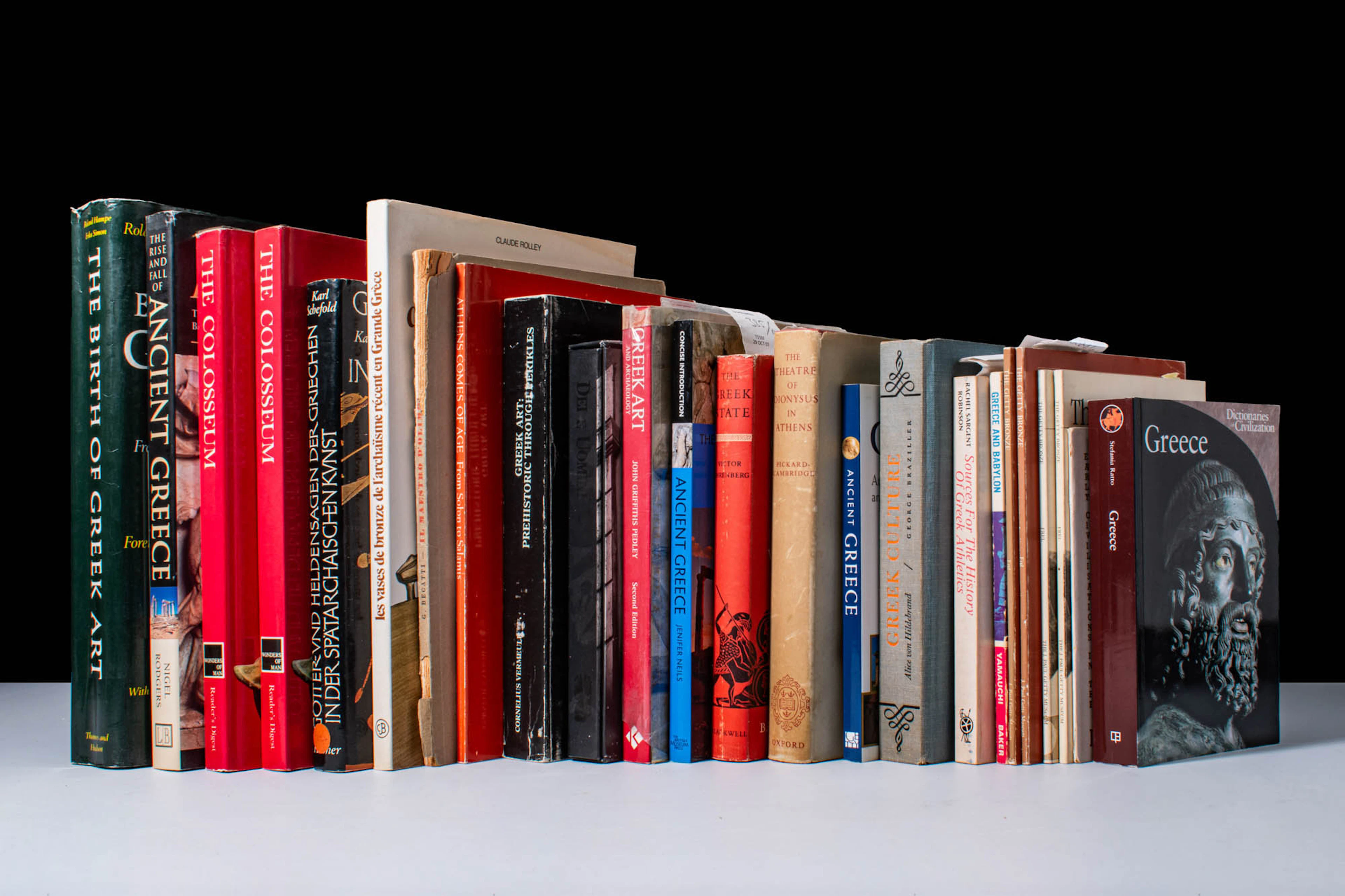 PRINCE LIBRARY - COLLECTION OF BOOKS ON ANCIENT GREEK ART