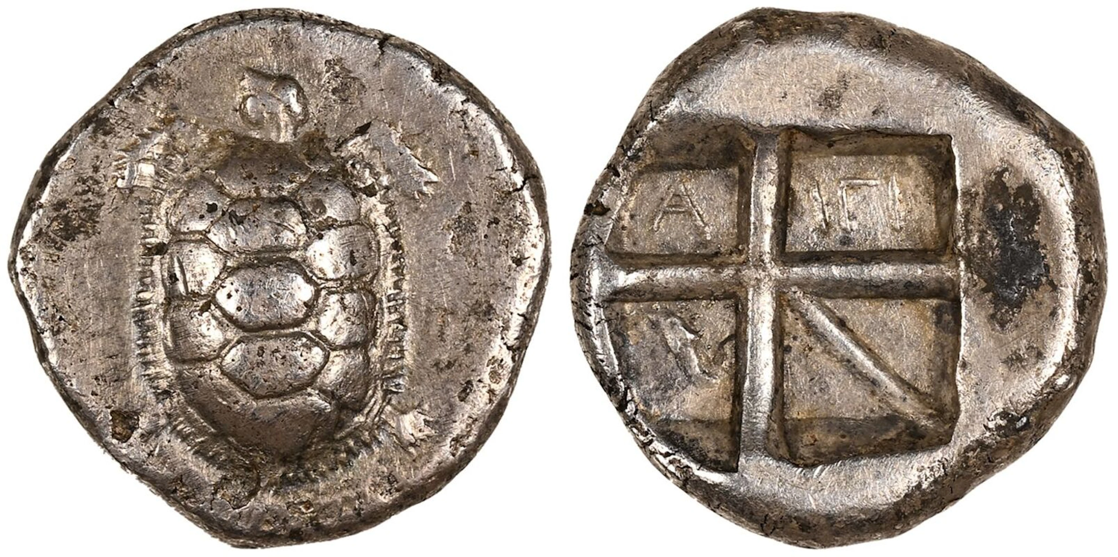Islands off Attica, Aegina, AR Stater