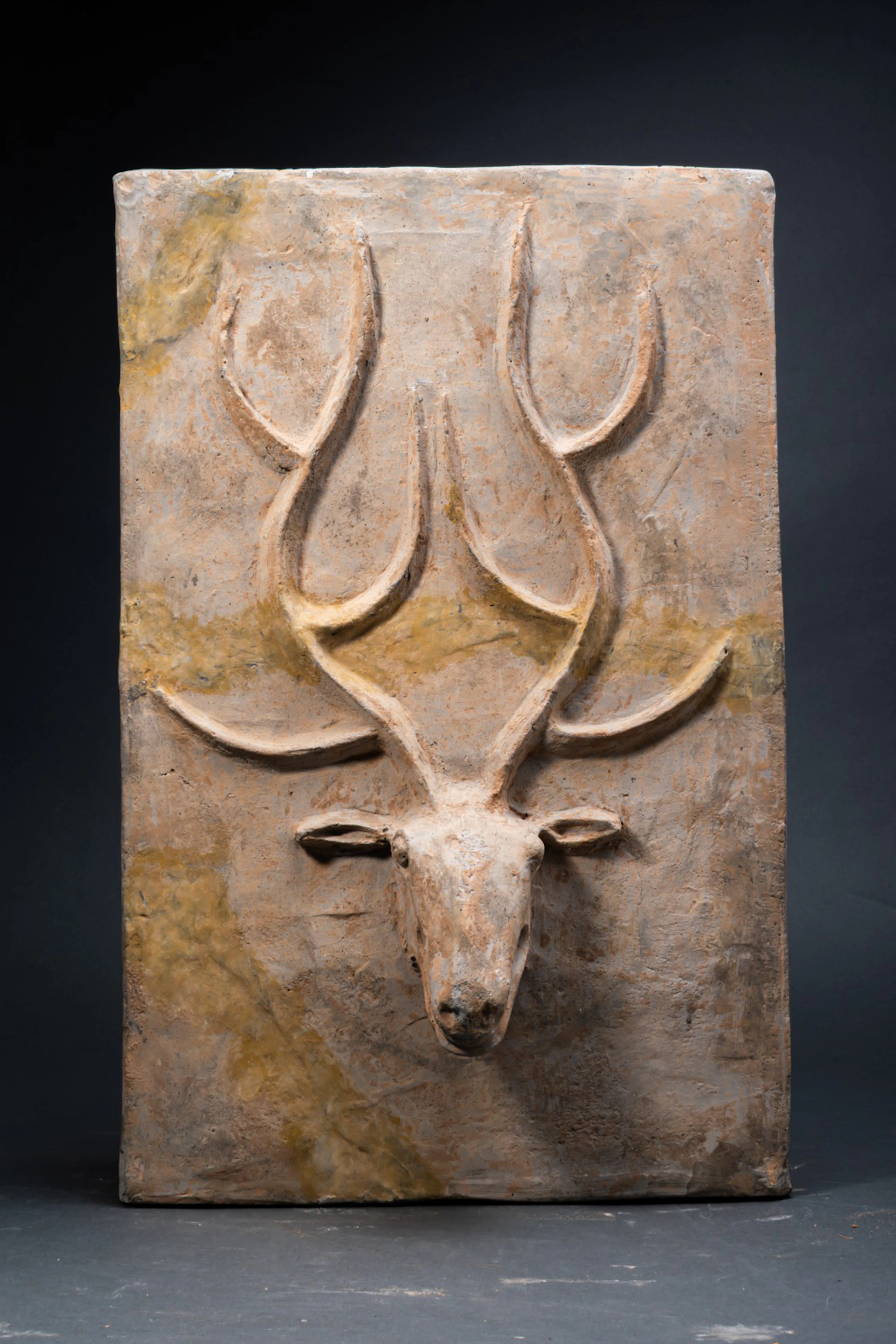 CHINESE TERRACOTTA FUNERARY BRICK DEPICTING A DEER - TL TESTED