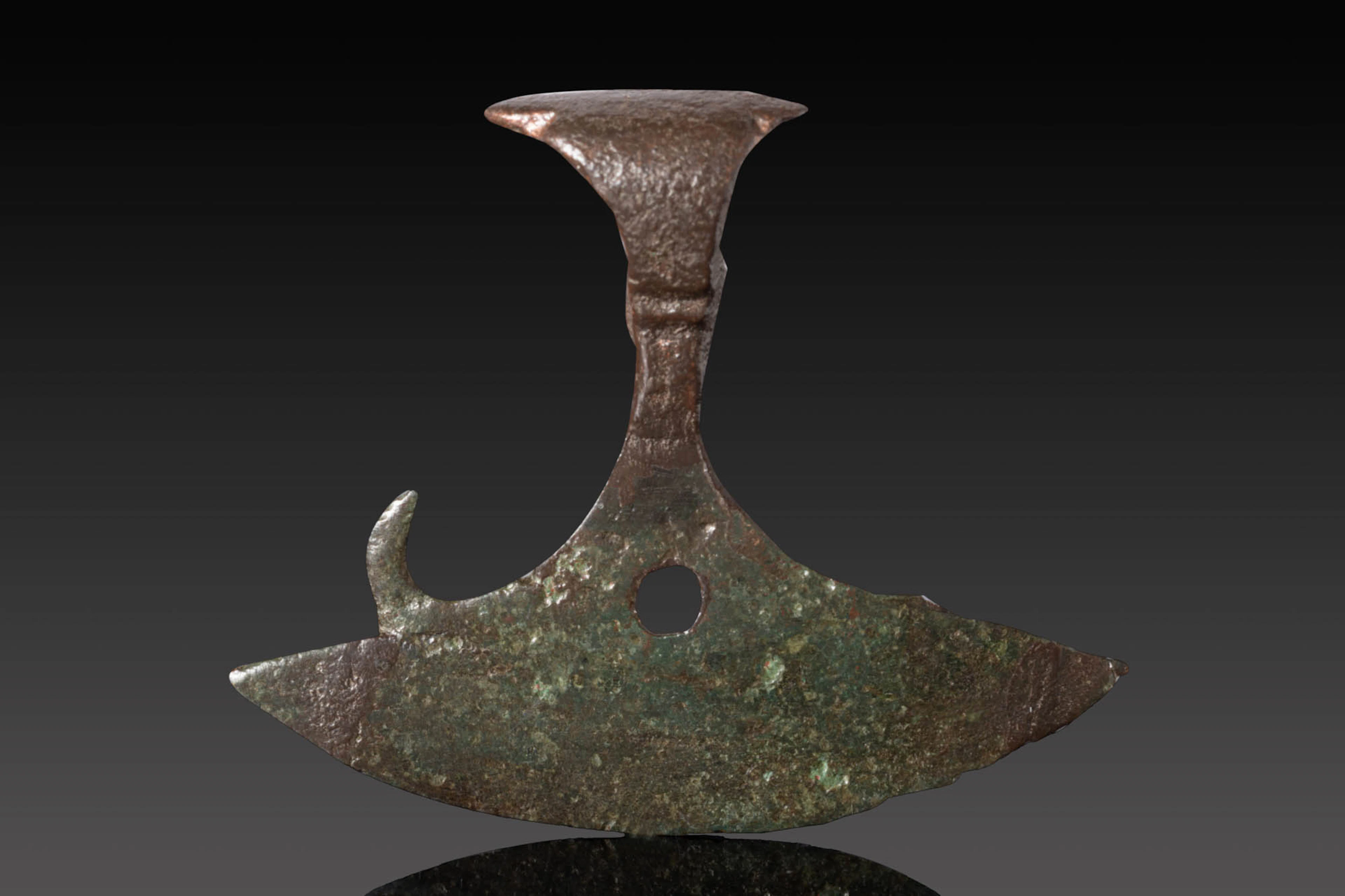 VIKING BRONZE AXE-SHAPED AMULET