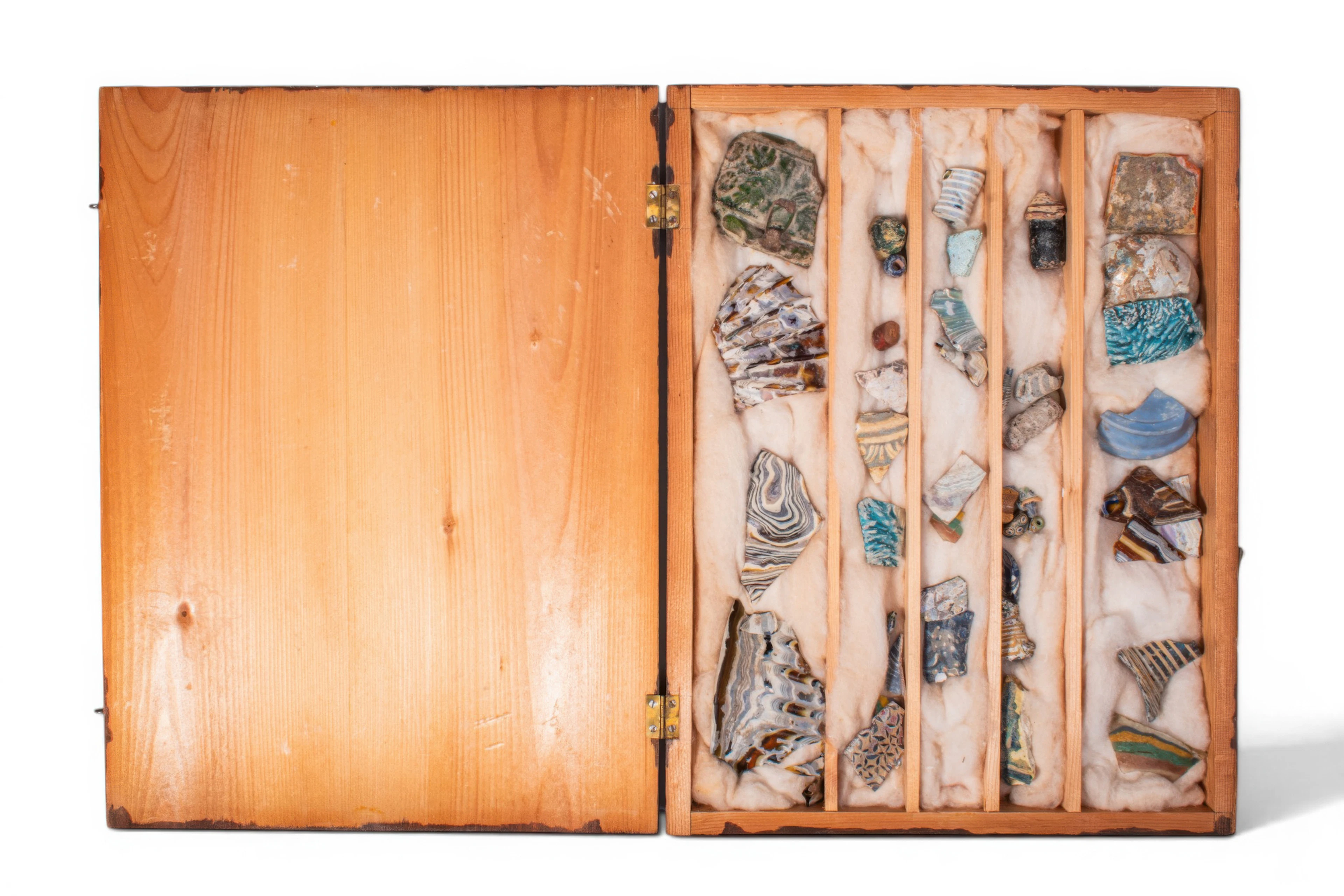 COLLECTION OF ROMANO-EGYPTIAN GLASS INLAYS