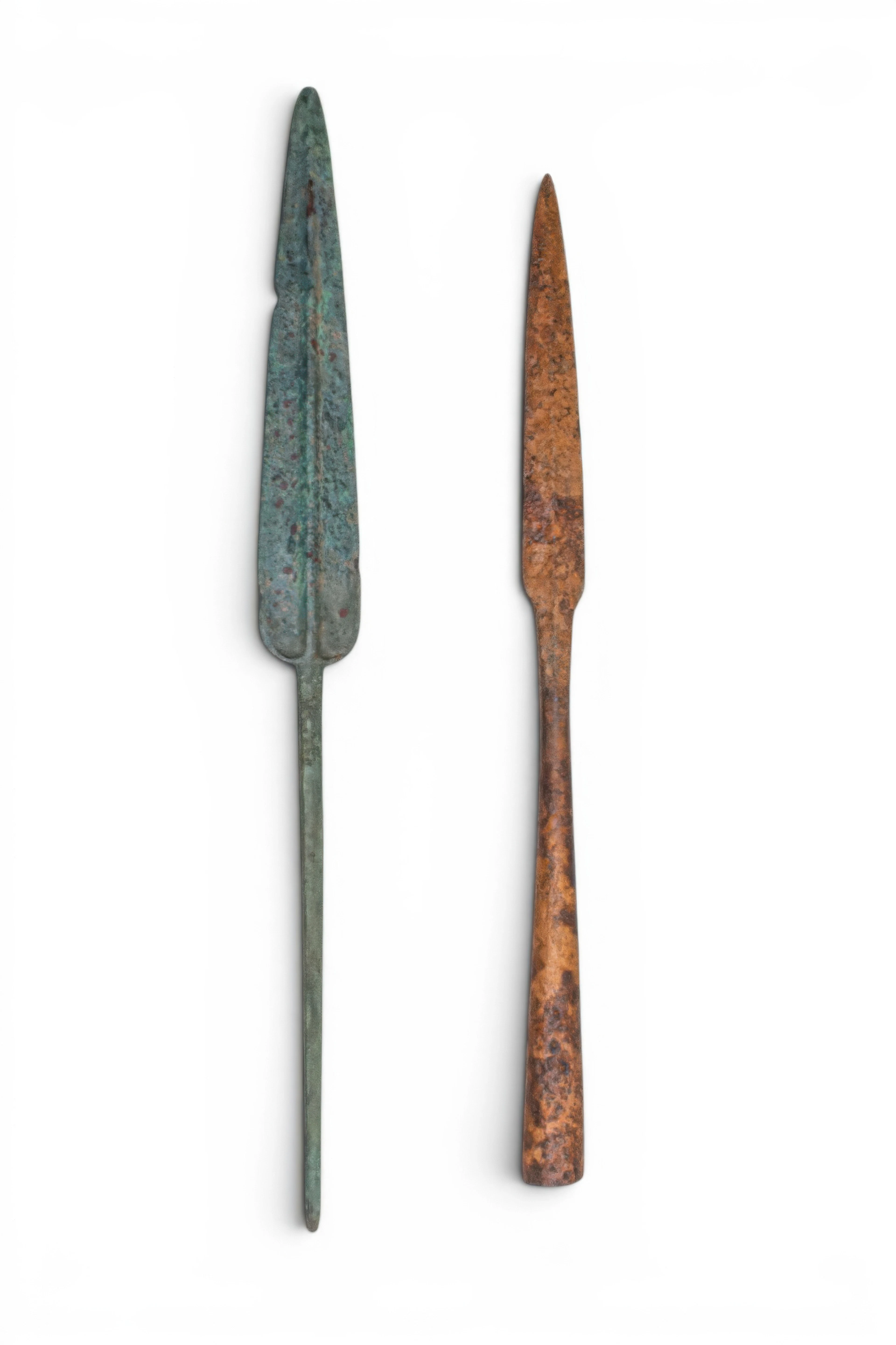 PAIR OF GREEK AND ROMAN SPEARHEADS