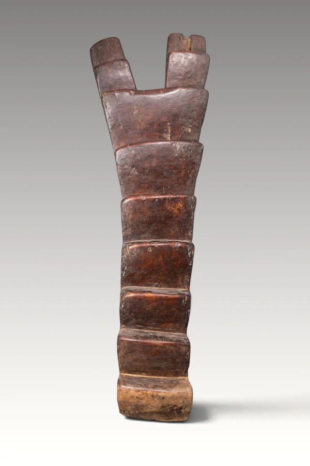 MAGNIFICENT LARGE WOODEN DOGON LADDER