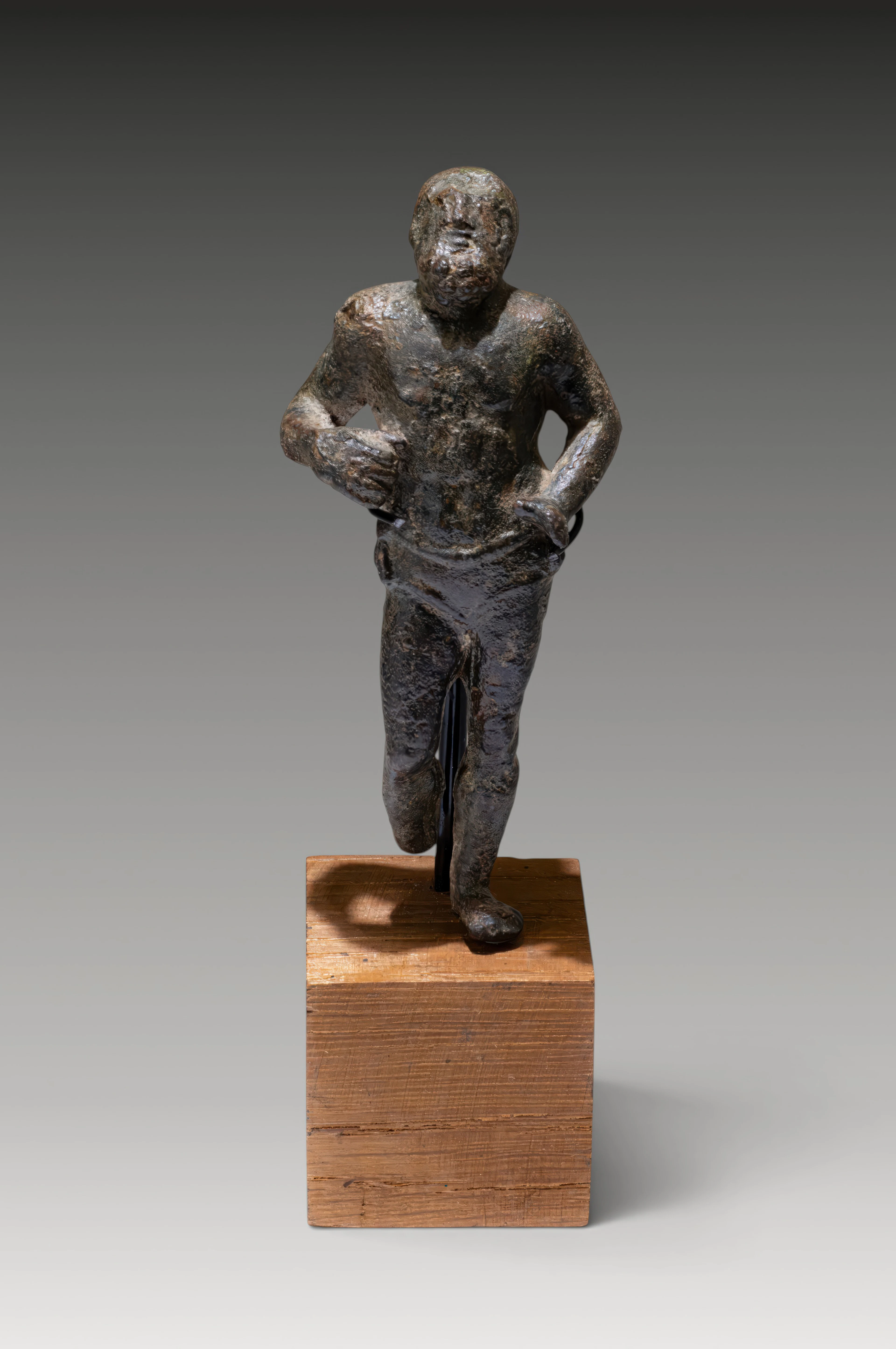 RARE ROMAN BRONZE BOXER FIGURINE