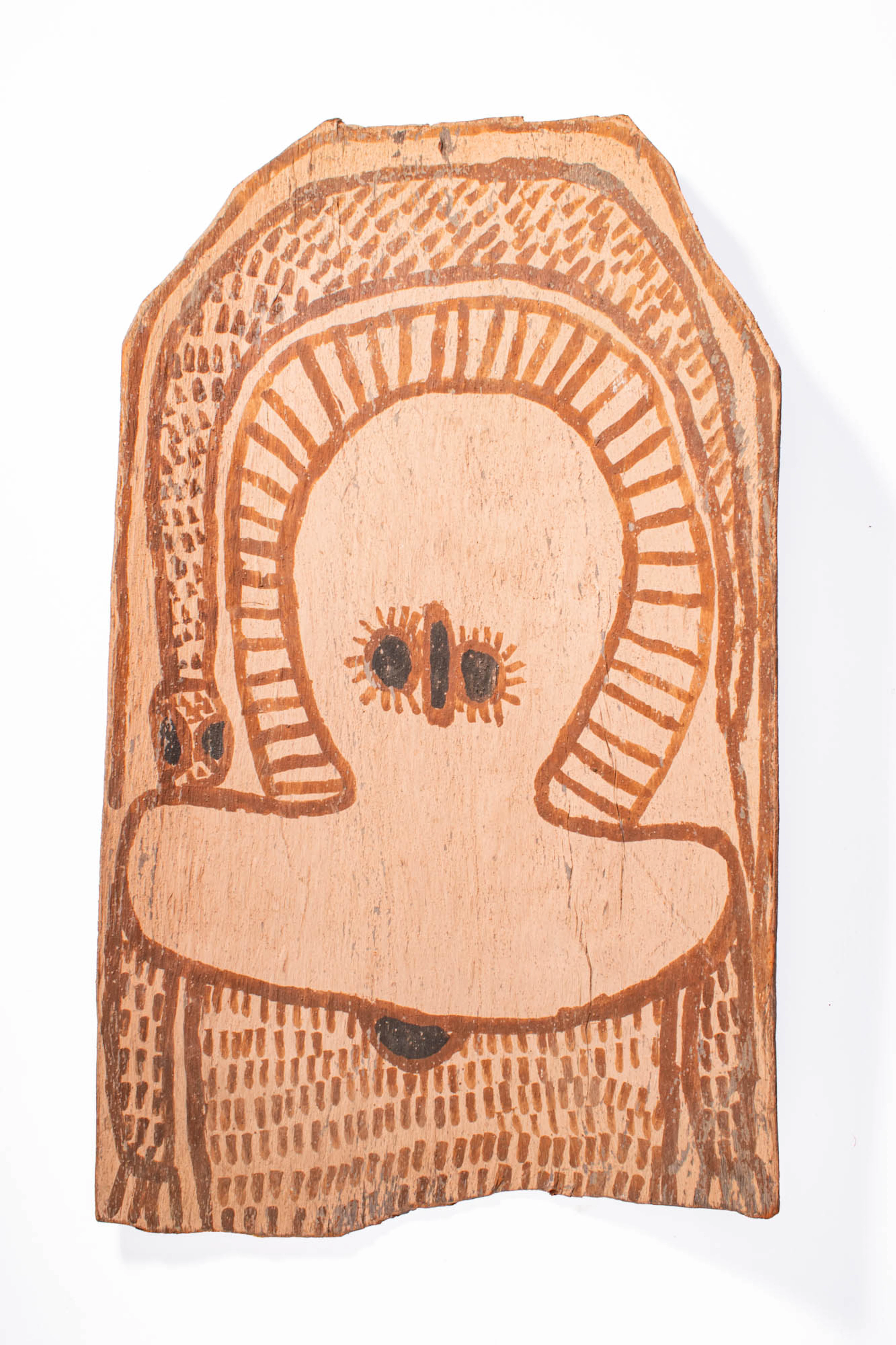 ABORIGINAL AUSTRALIAN DJANGHARA WAIGAN BARK PAINTING