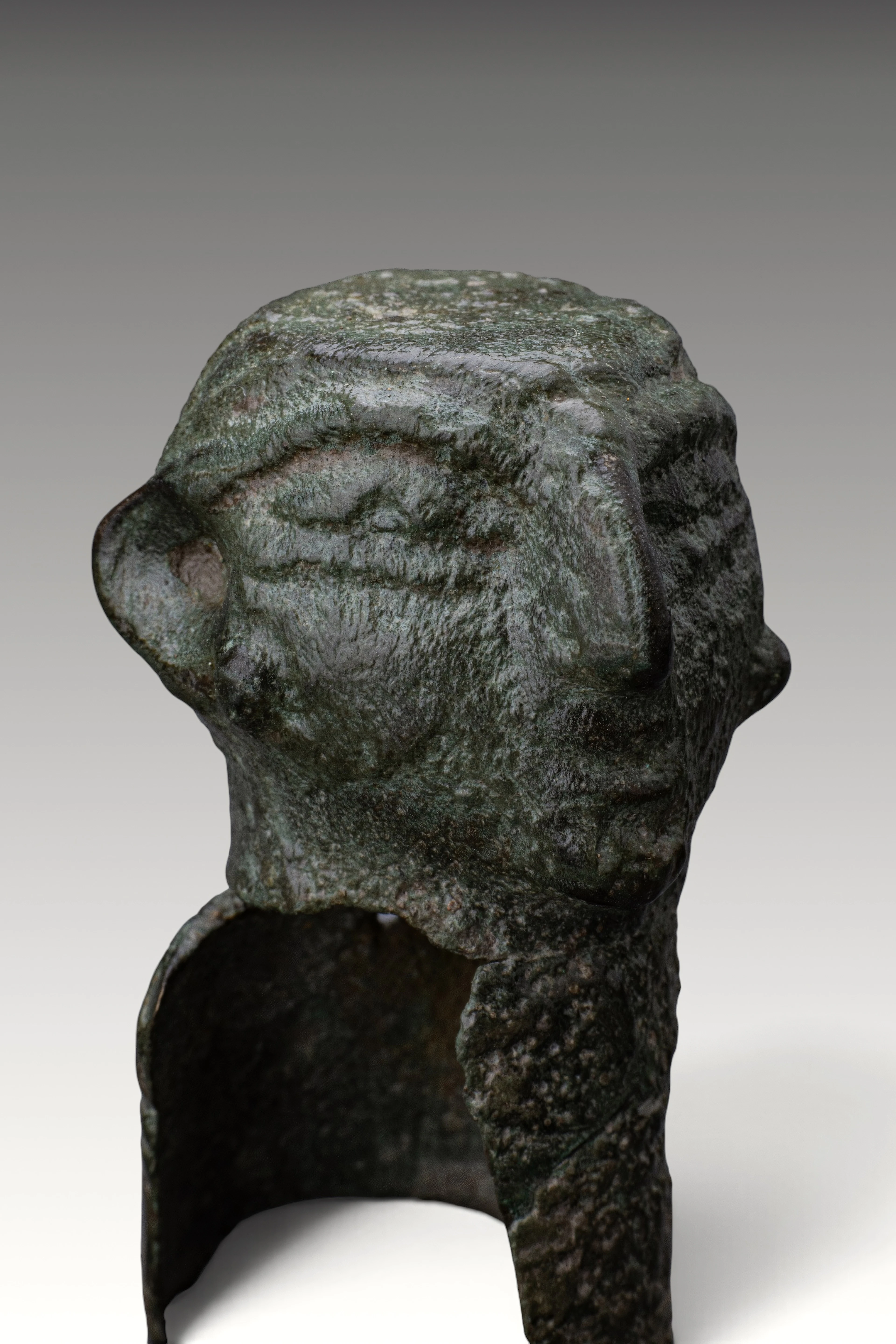 CELTIC BRONZE ANTHROPOMORPHIC FITTING