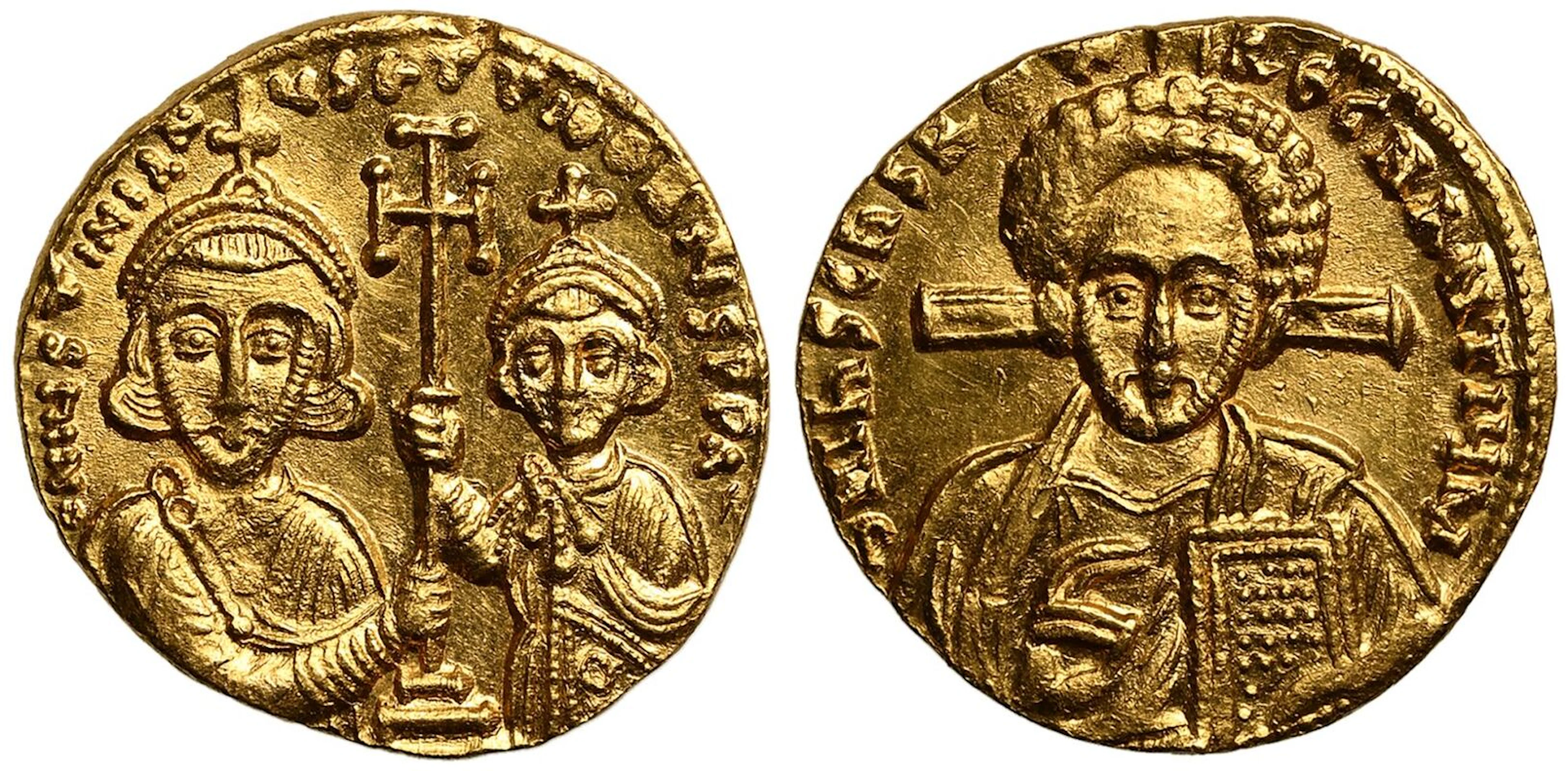 Justinian II 'Rhinotmetos' AV Solidus