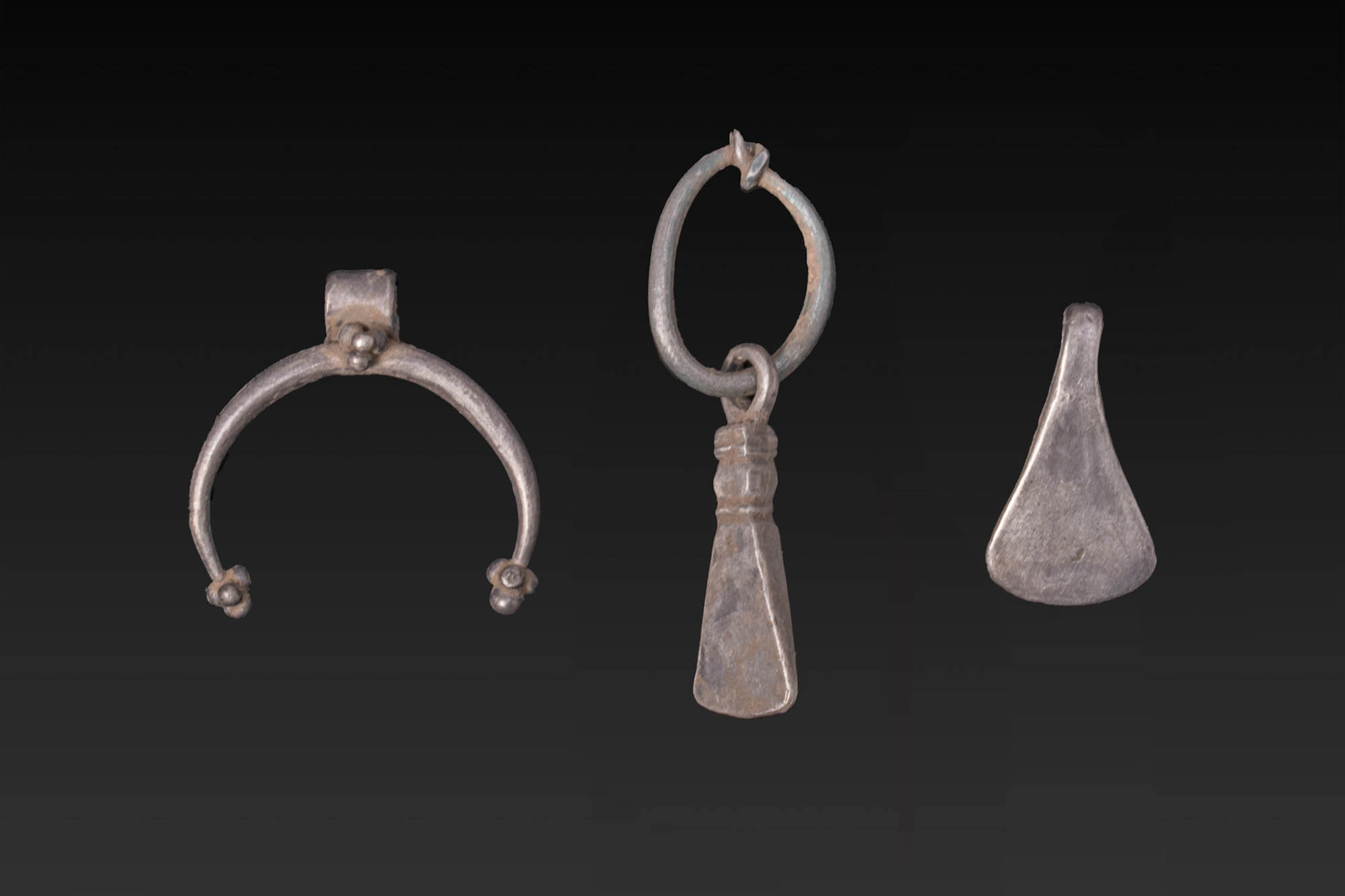 COLLECTION OF VIKING SILVER PENDANTS