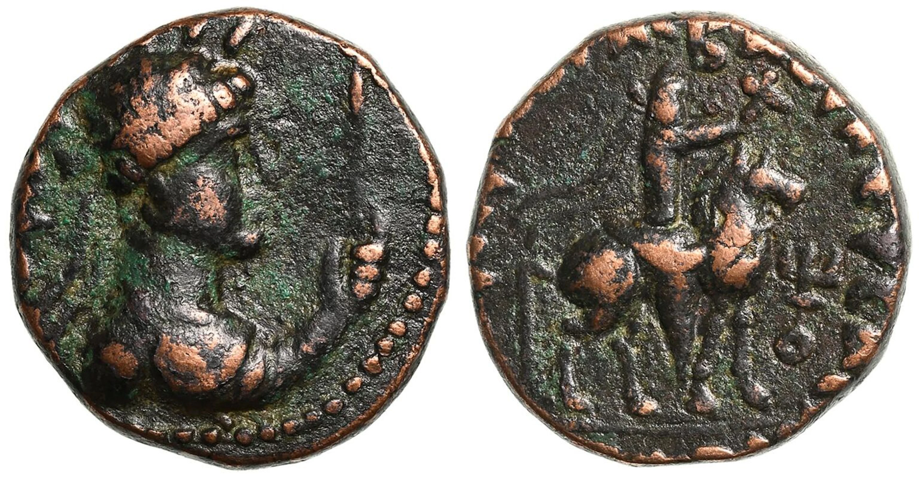 Kushan Empire, Vima Takto Æ Didrachm