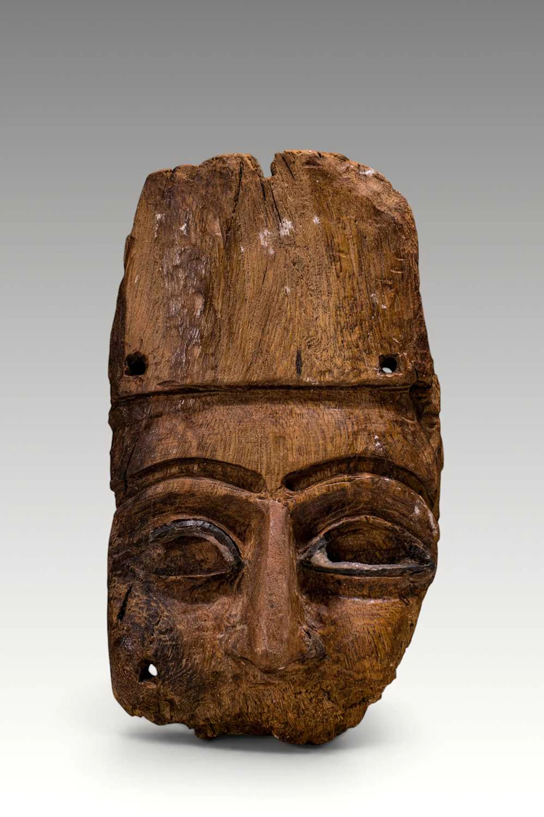 EGYPTIAN WOODEN SARCOPHAGUS MASK