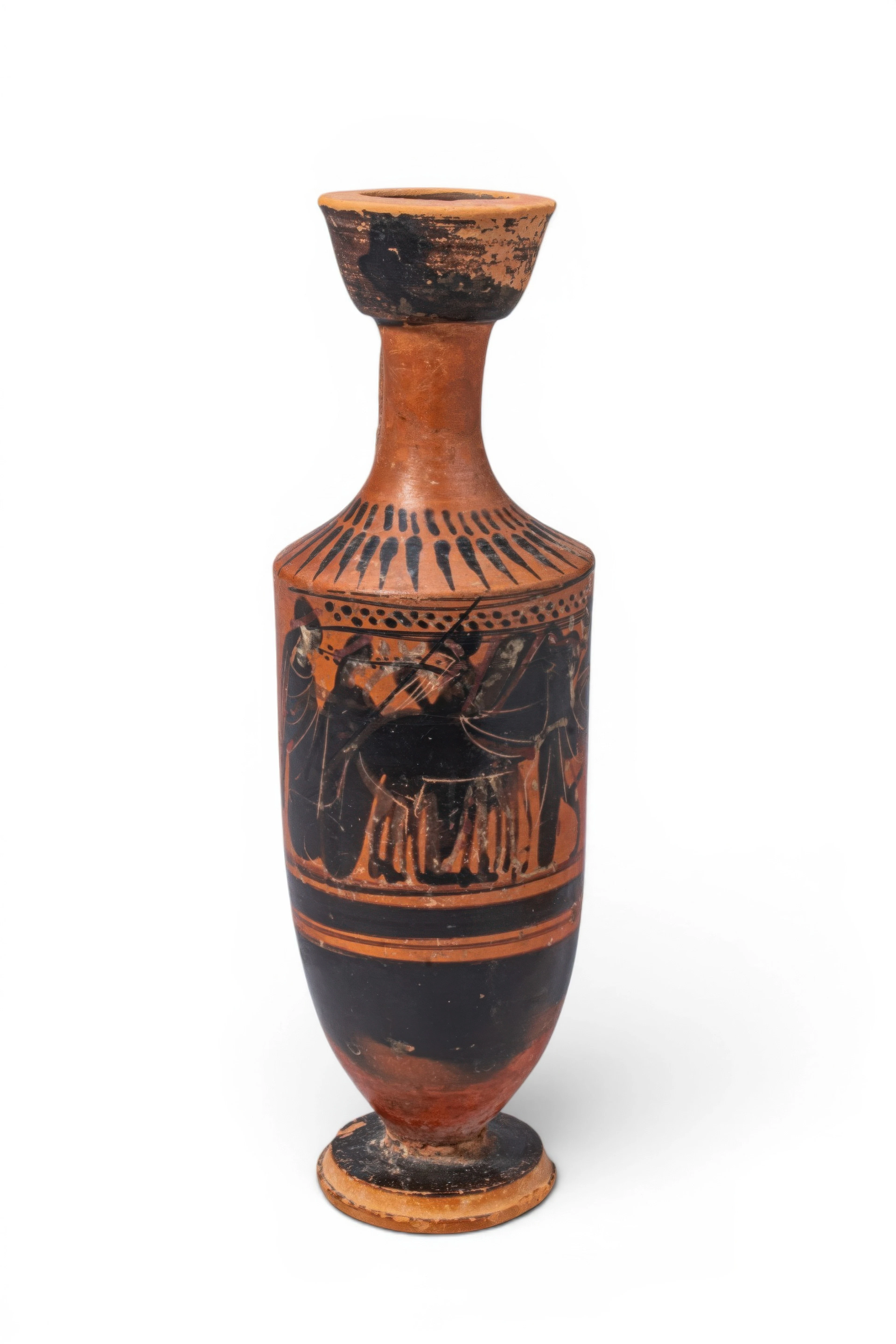 SUPERB GREEK BLACK-FIGURE POTTERY LEKYTHOS