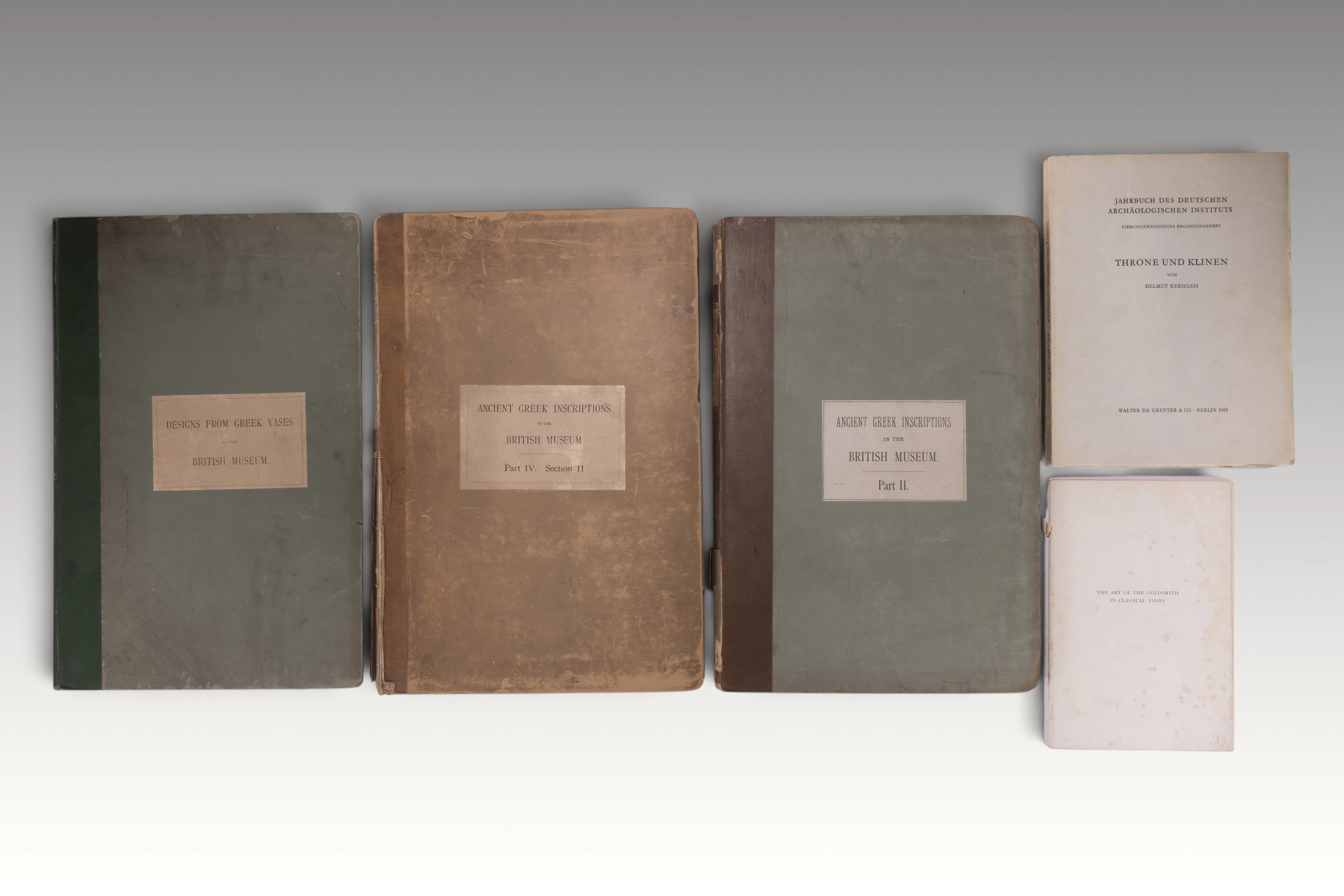 COLLECTION OF BOOKS ON GREEK ART AND CULTURE - EX LIBRARY OF ROBIN SIMS