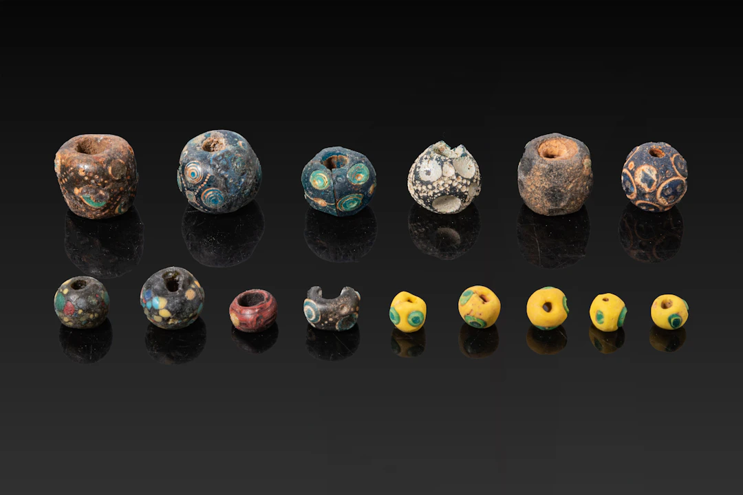 COLLECTION OF CHINESE GLASS BEADS