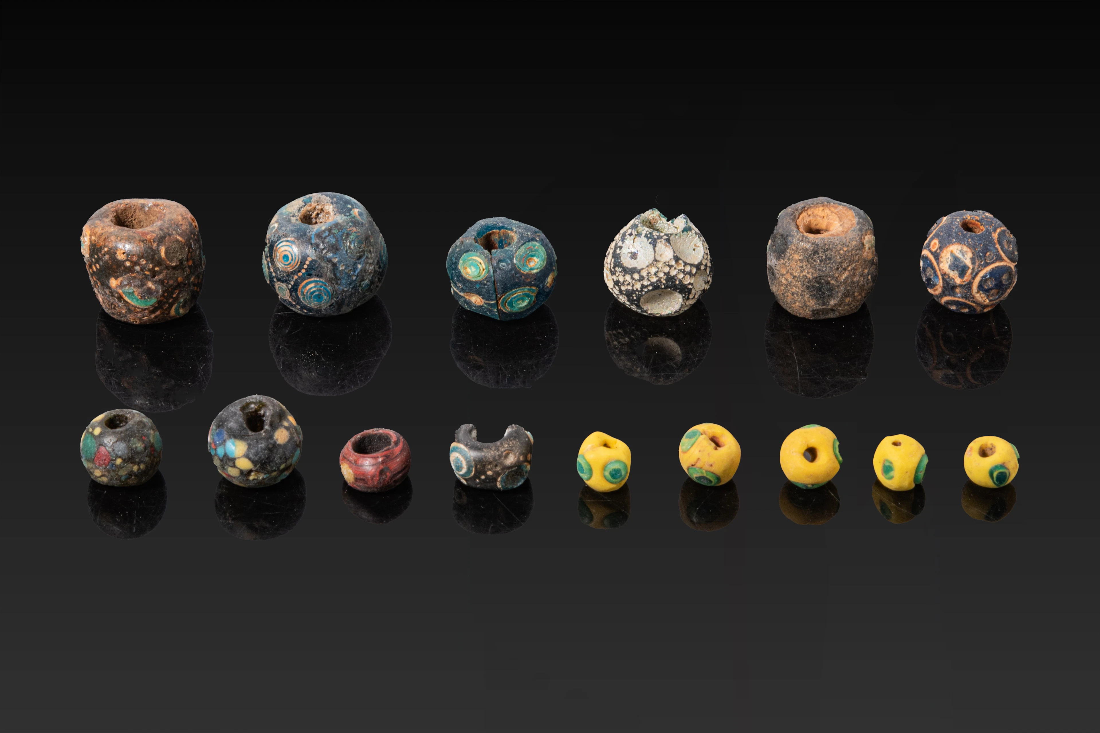 COLLECTION OF CHINESE GLASS BEADS