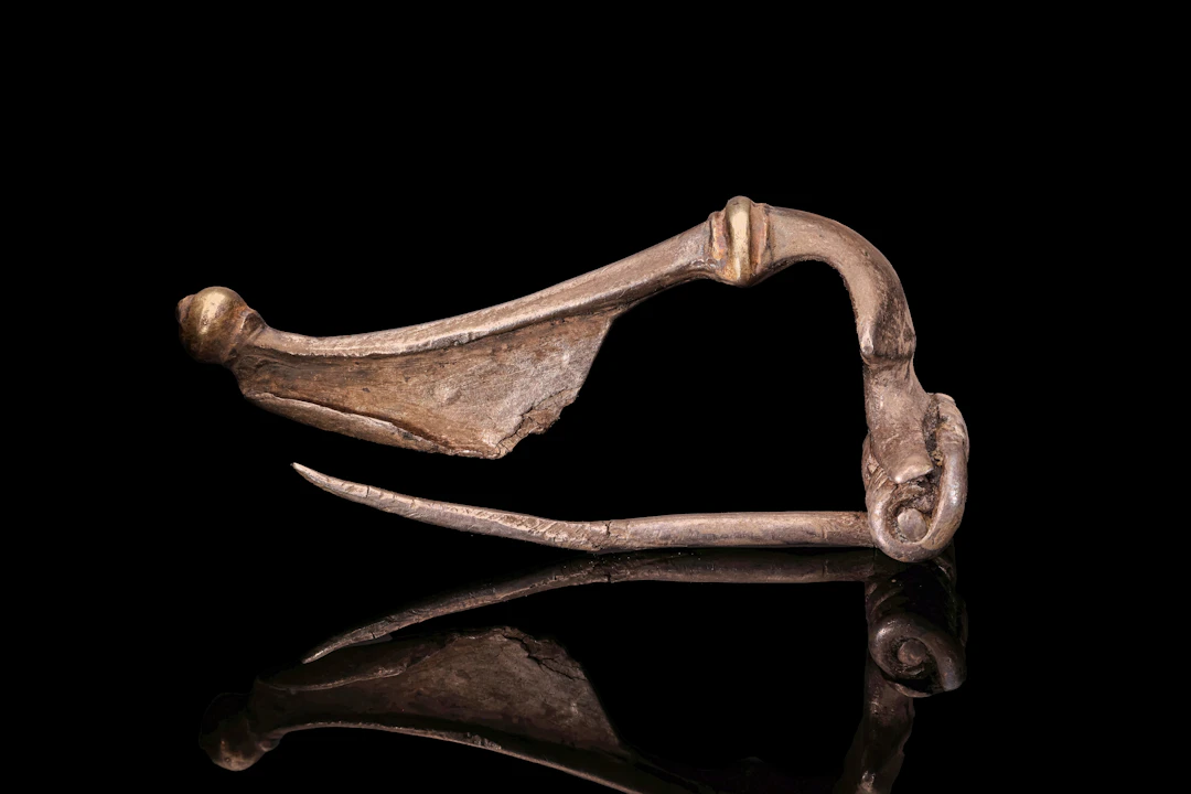 CELTIC SILVER-GILT BROOCH