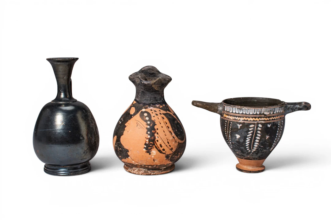BEAUTIFUL COLLECTION OF GREEK APULIAN VESSELS