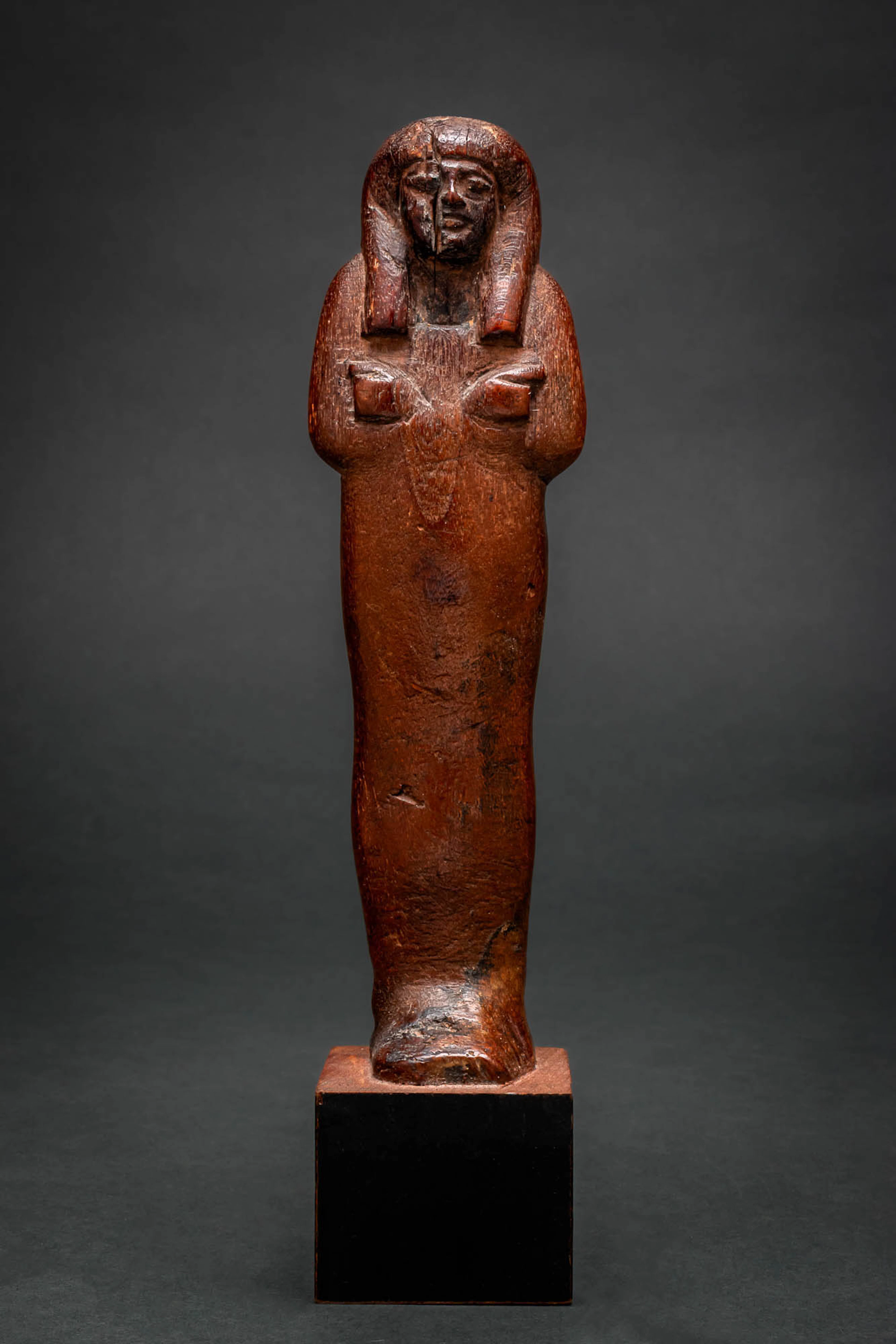 SUPERB EGYPTIAN WOODEN USHABTI