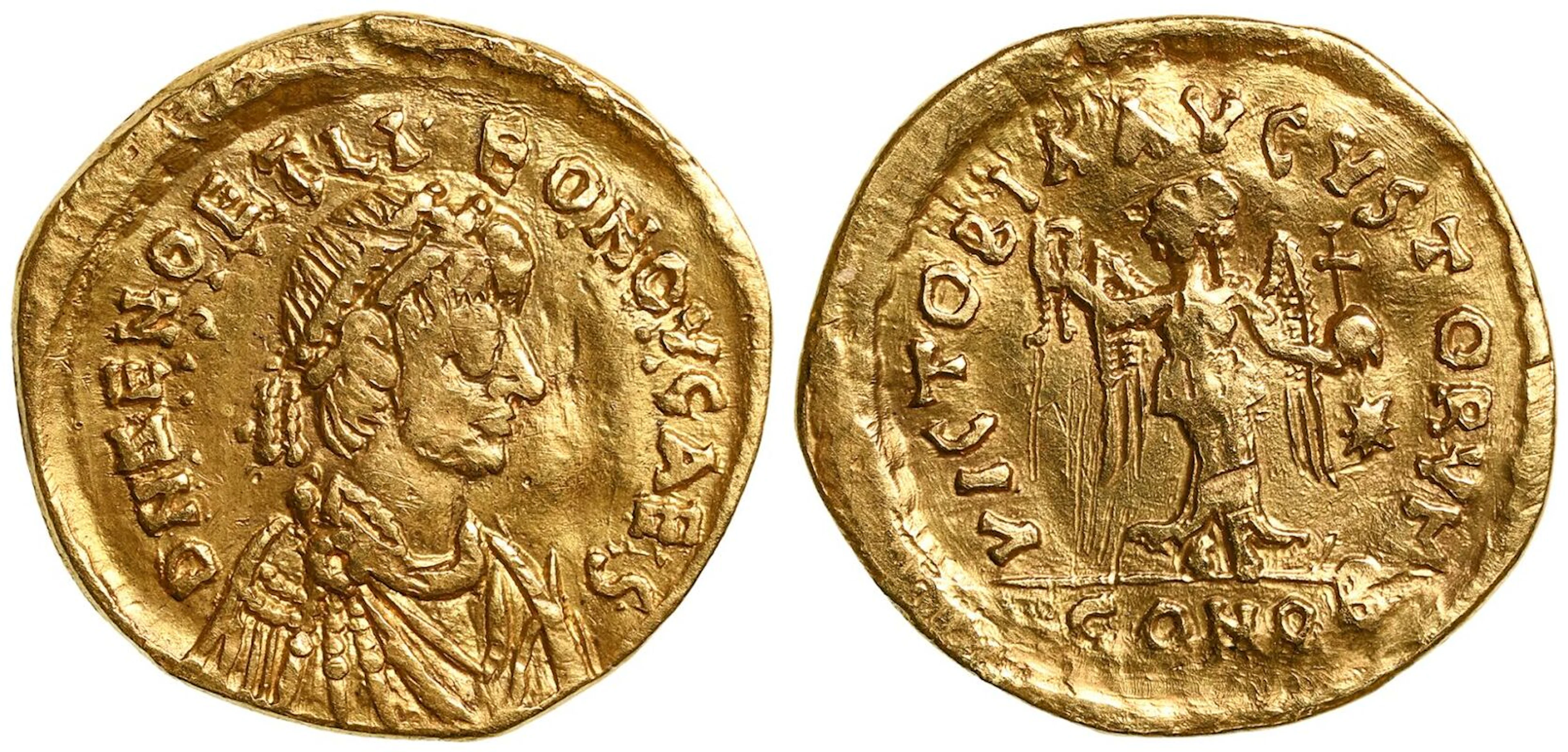 Zeno and Leo Caesar AV Tremissis
