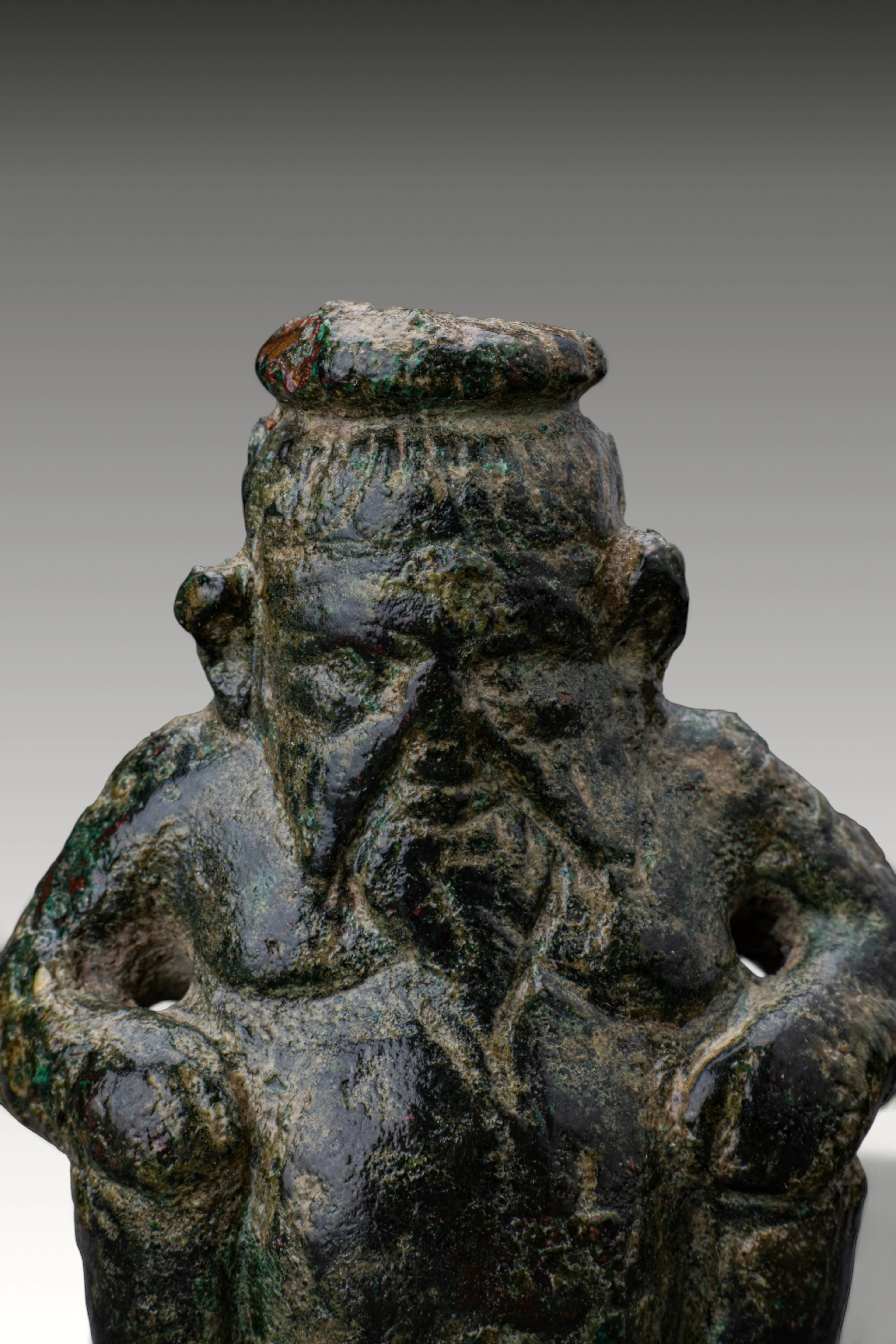 ROMANO-EGYPTIAN BRONZE BES FIGURINE