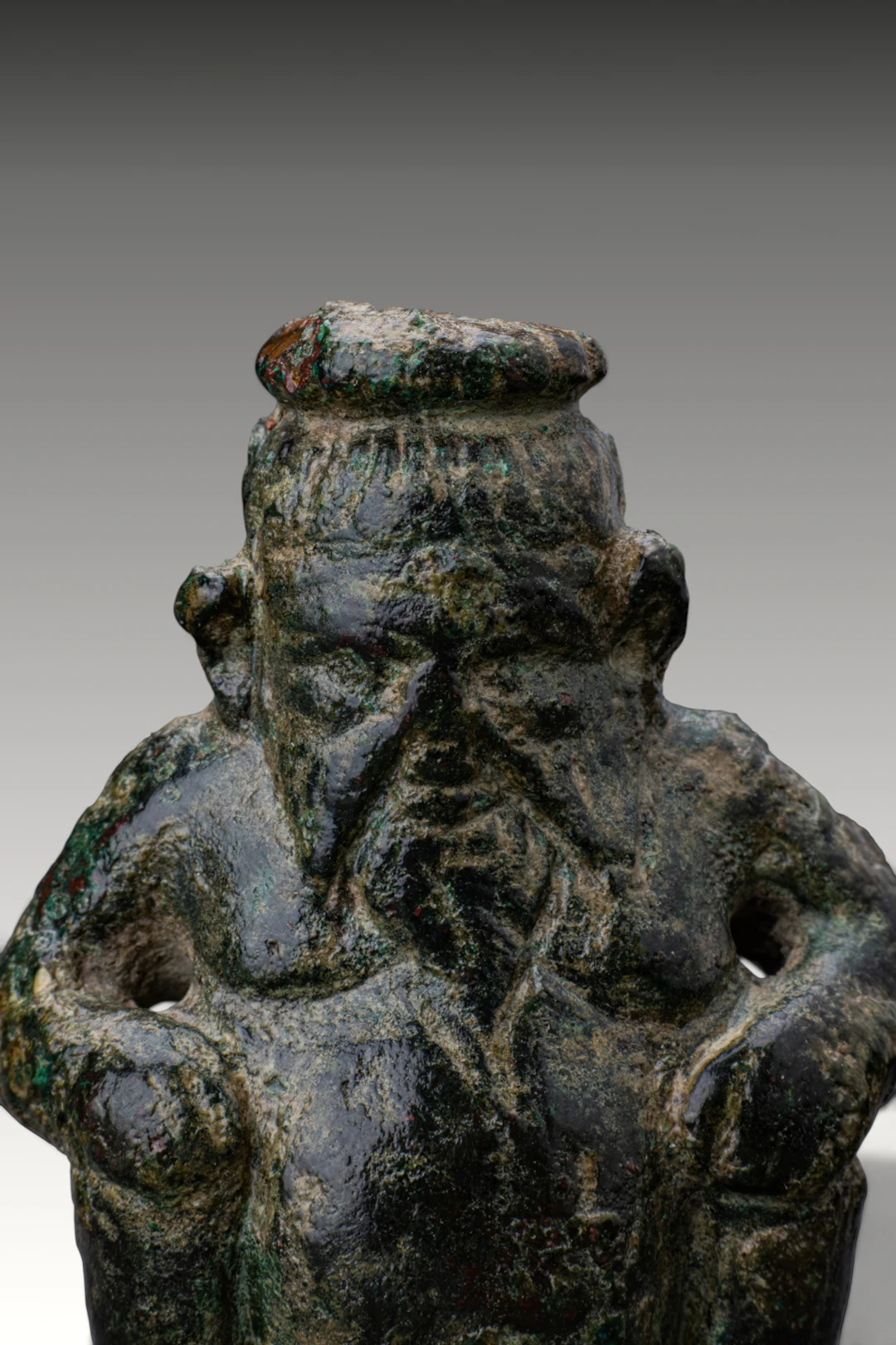 ROMANO-EGYPTIAN BRONZE BES FIGURINE