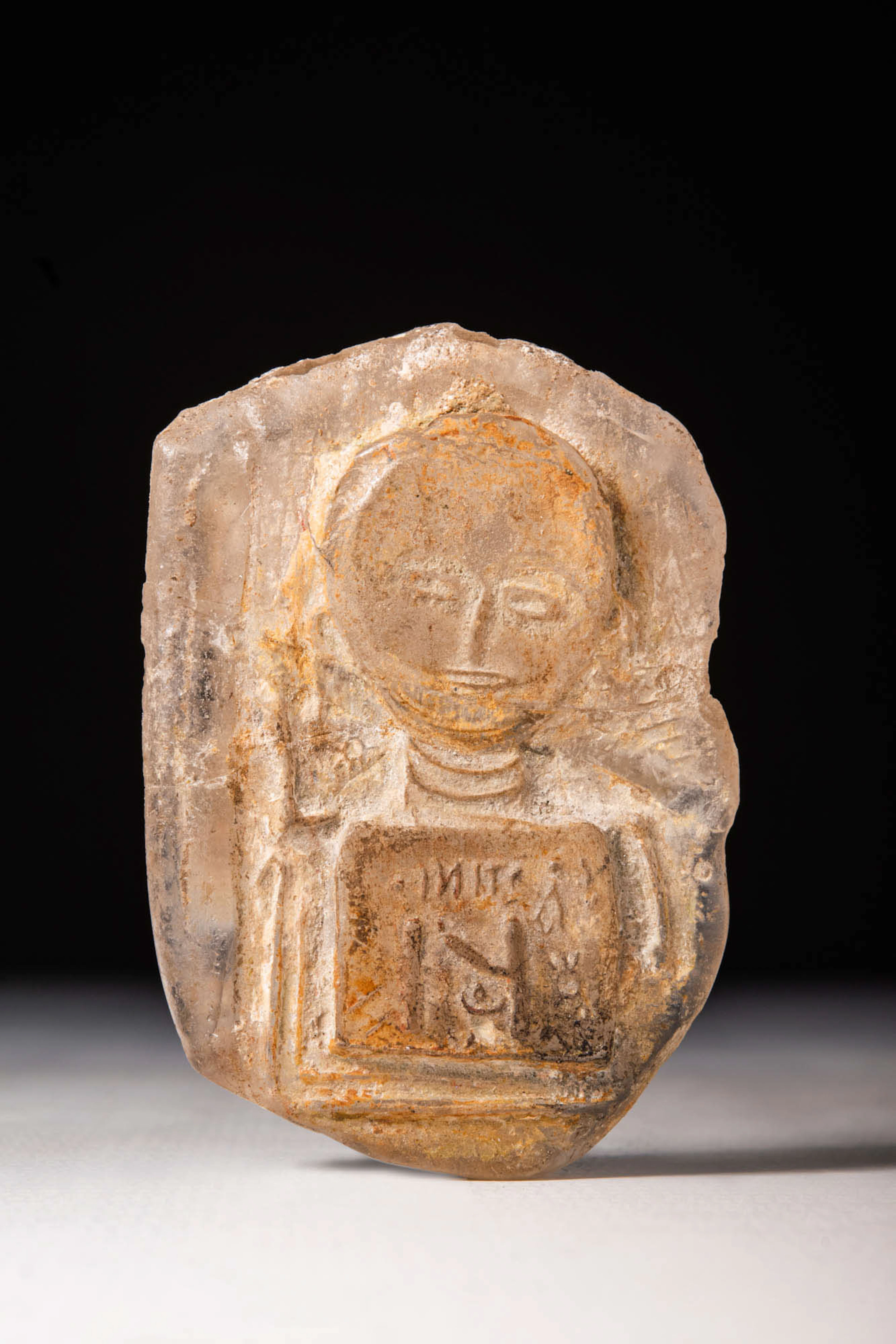 BYZANTINE GLASS FRAGMENT