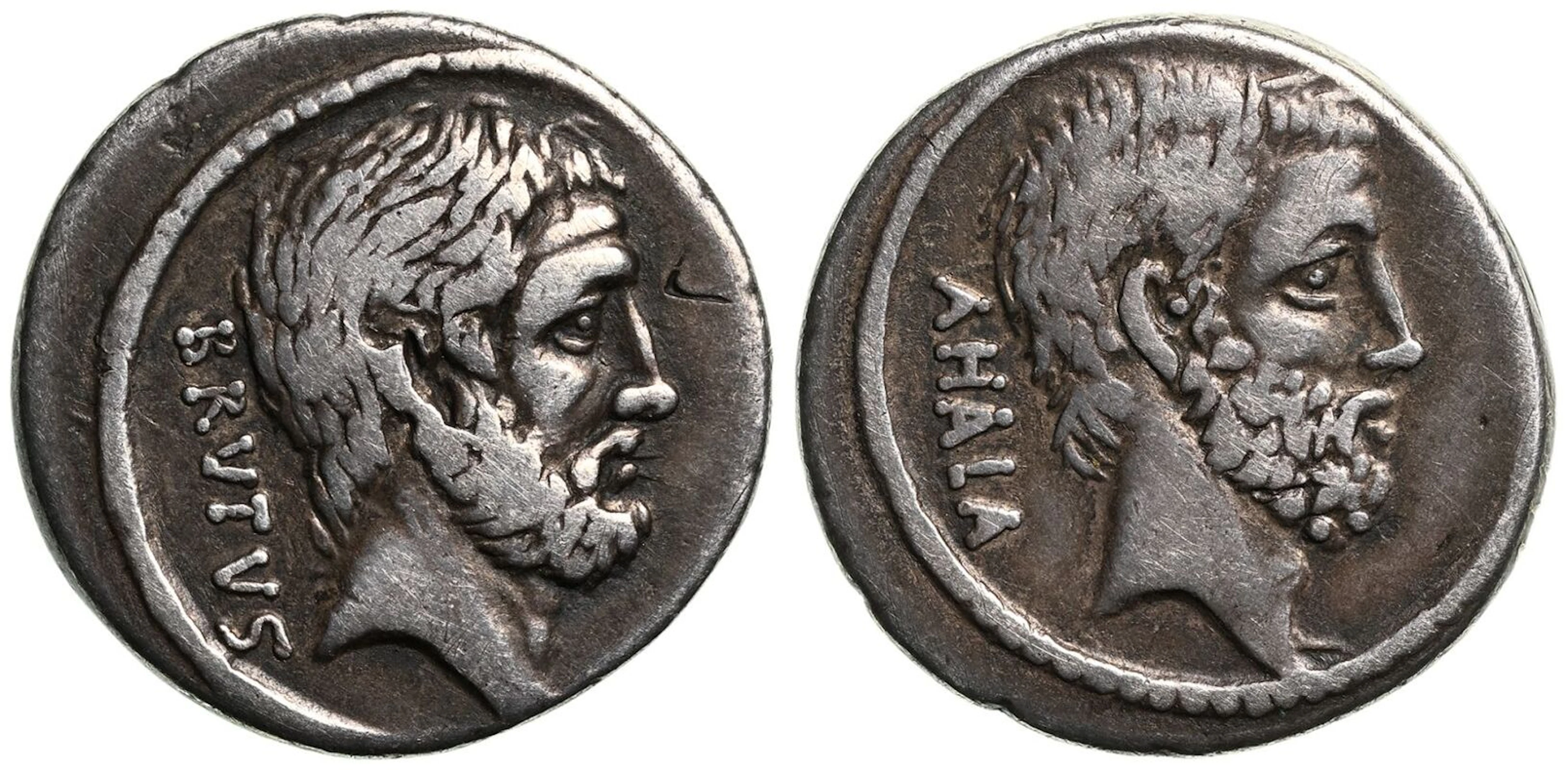 Q. Servilius Caepio (M. Junius) Brutus AR Denarius