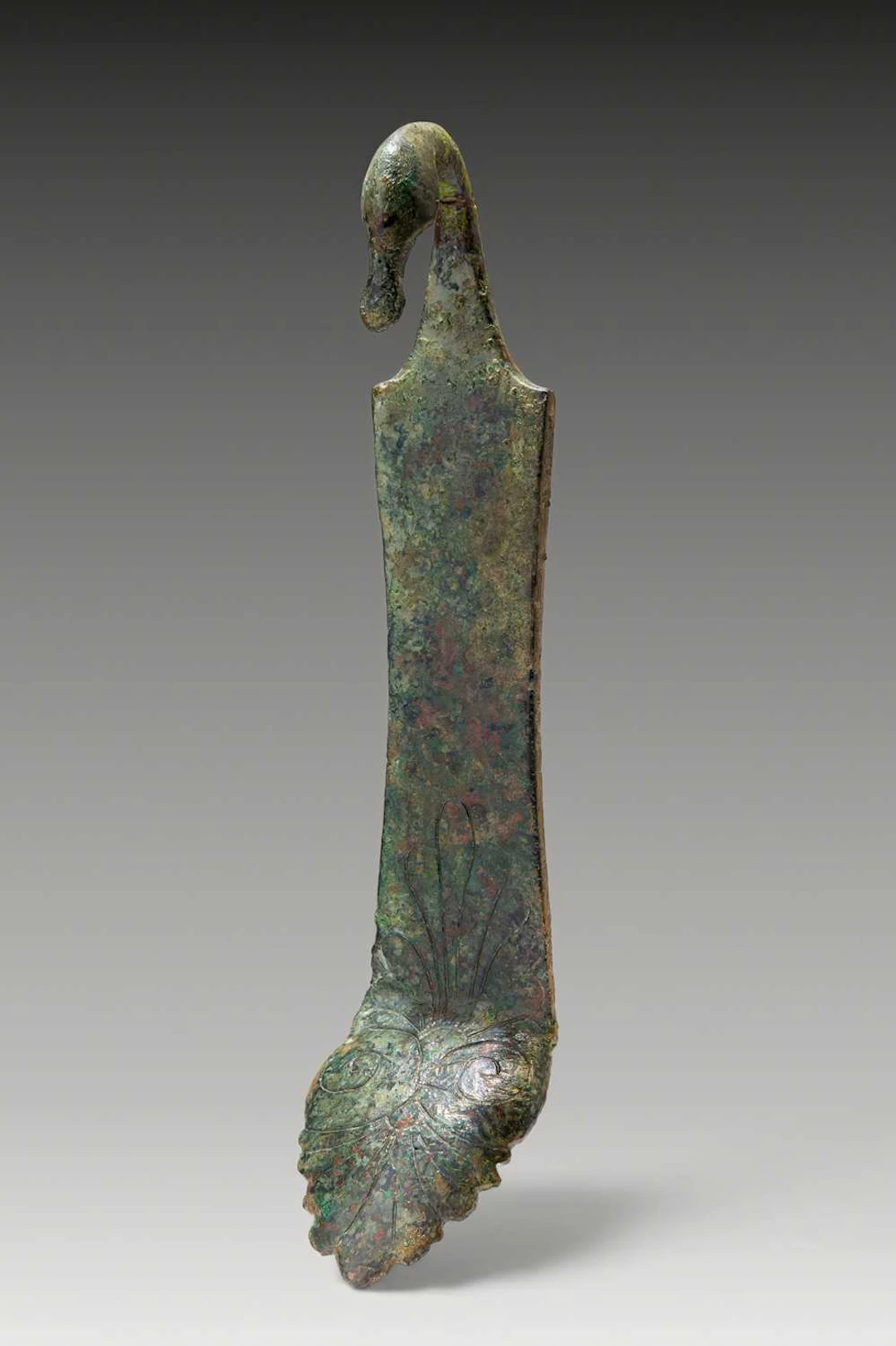 GREEK–ETRUSCAN BRONZE VESSEL HANDLE