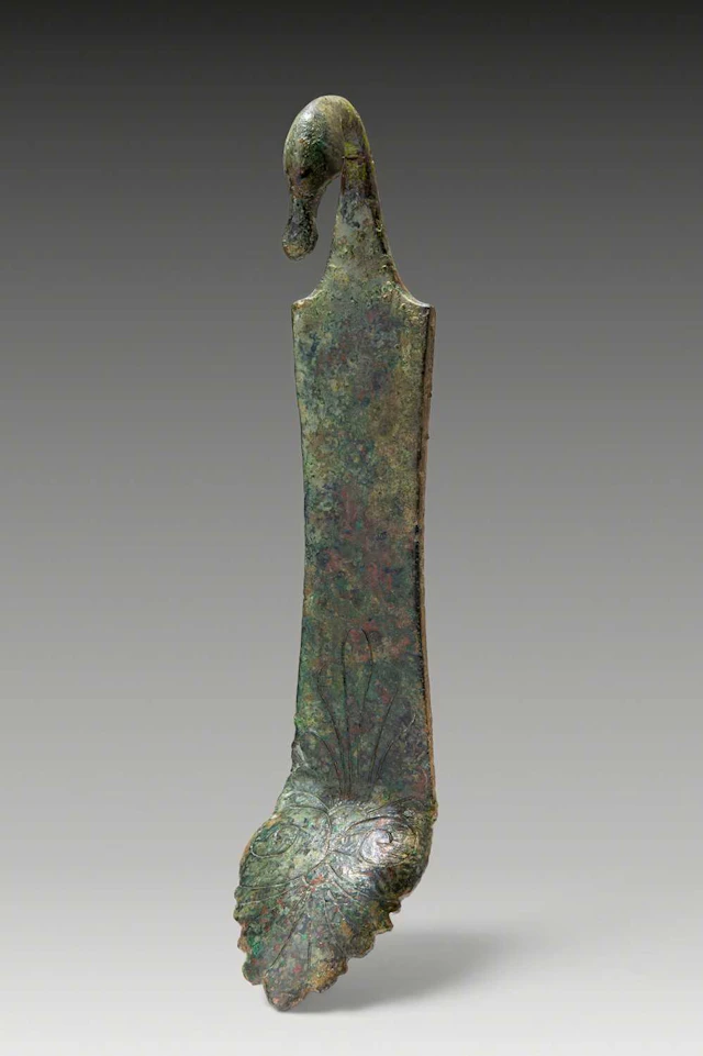 GREEK–ETRUSCAN BRONZE VESSEL HANDLE