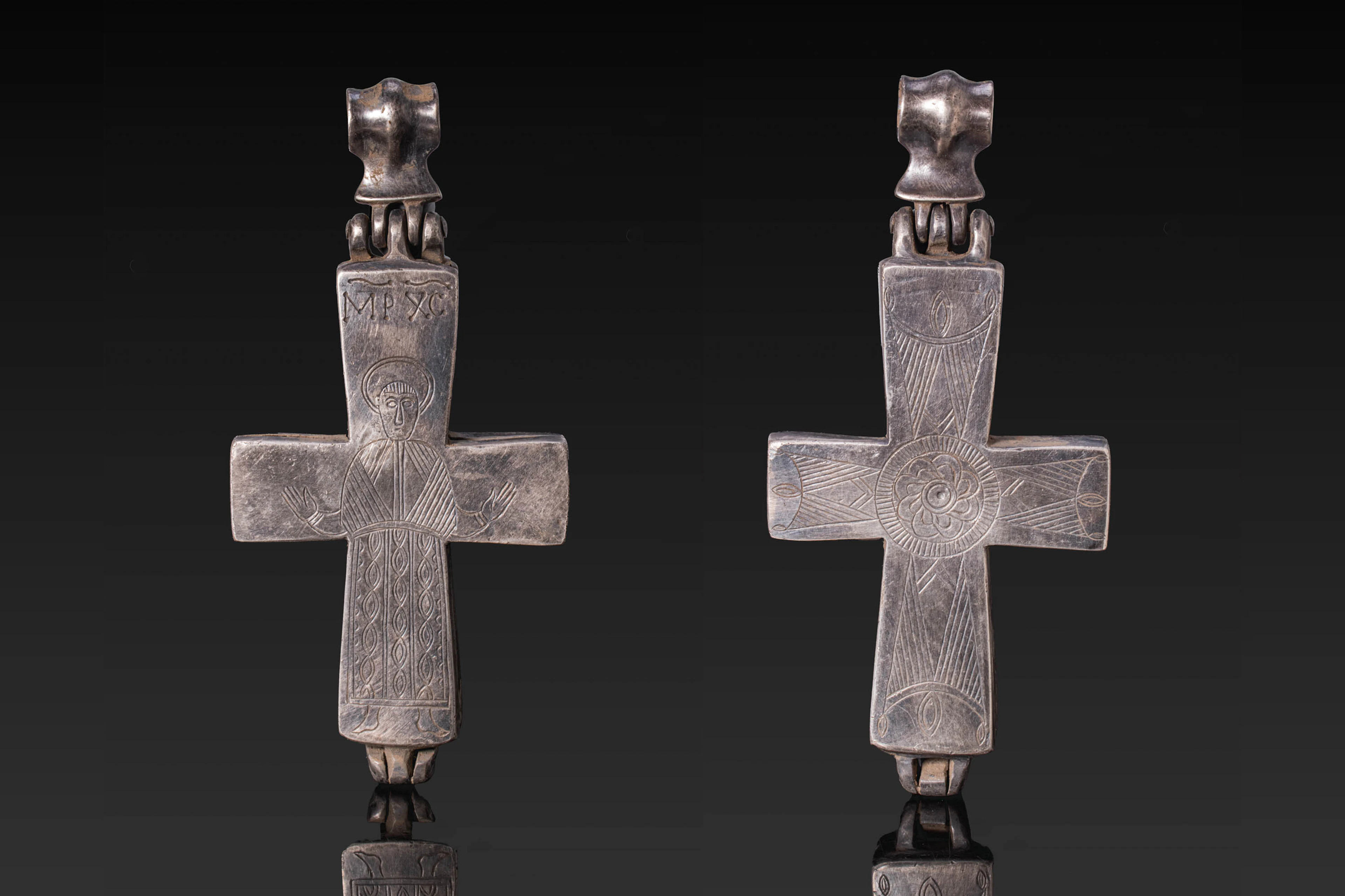 BYZANTINE SILVER ENKOLPION
