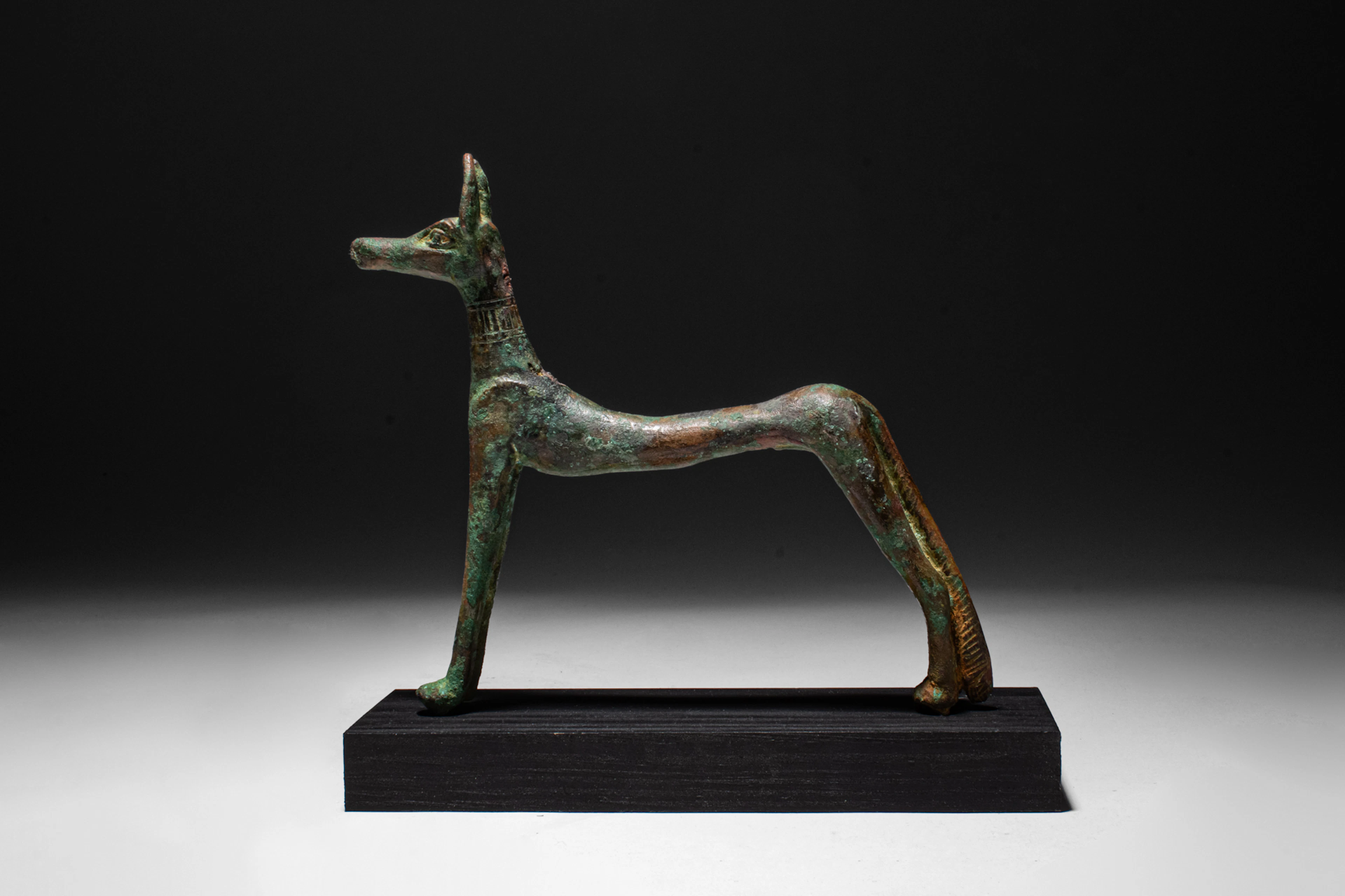 EGYPTIAN BRONZE FIGURE OF WEPWAPET