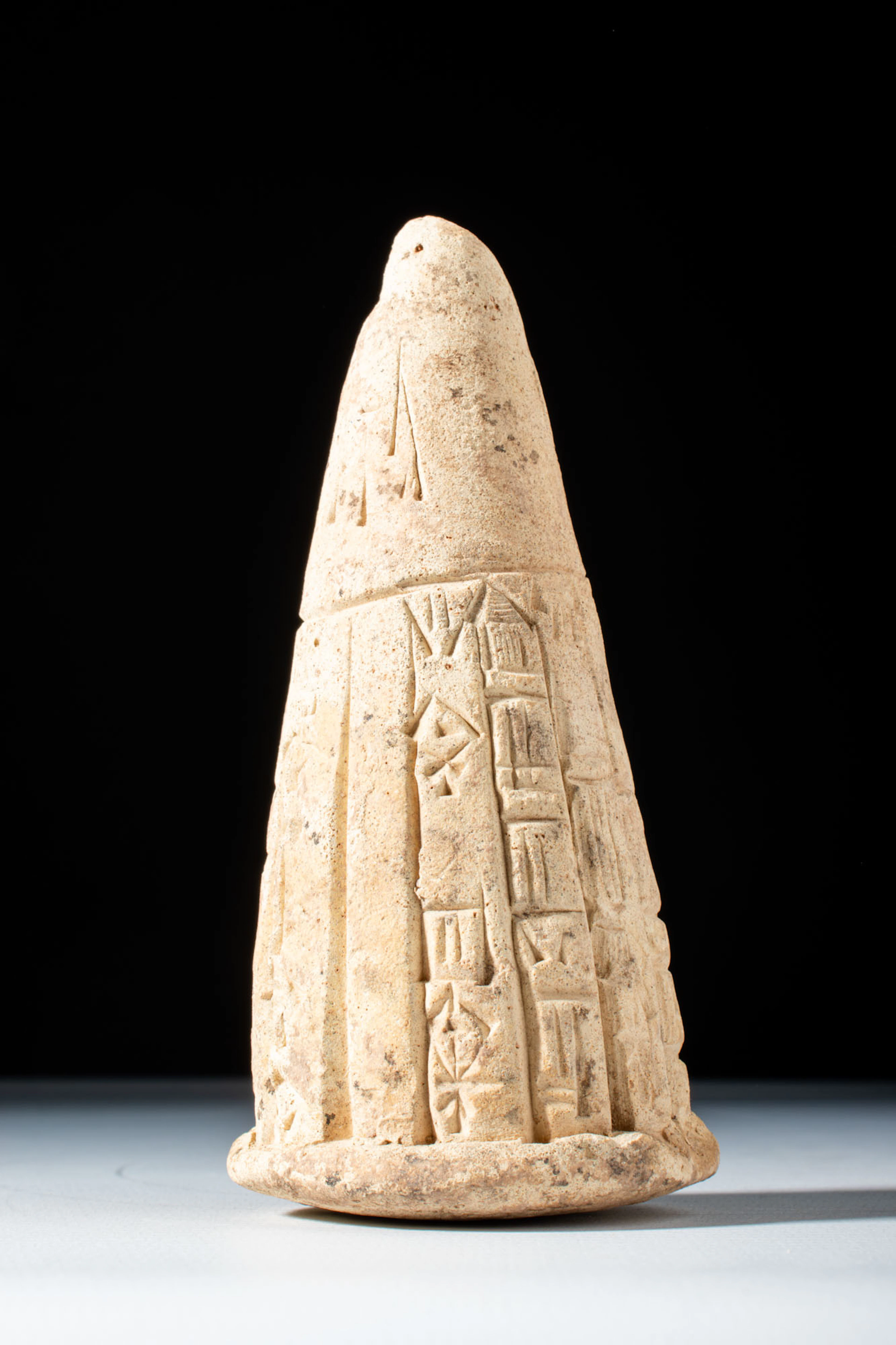 MESOPOTAMIAN FOUNDATION CONE WITH CUNEIFORM INSCRIPTION