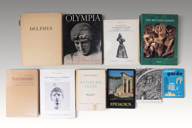COLLECTION OF BOOKS ON GREEK ART
