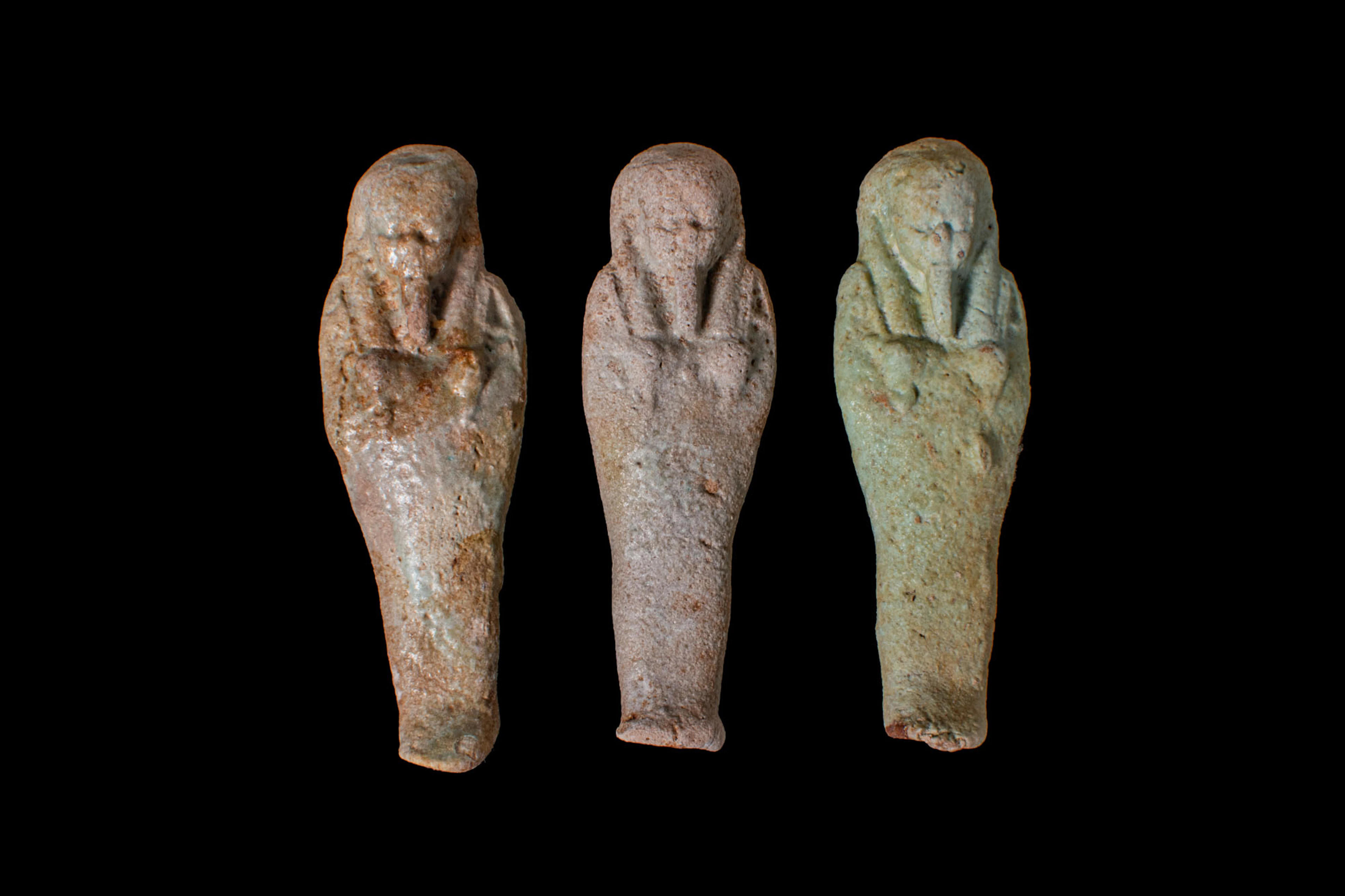 COLLECTION OF EGYPTIAN FAIENCE USHABTIES