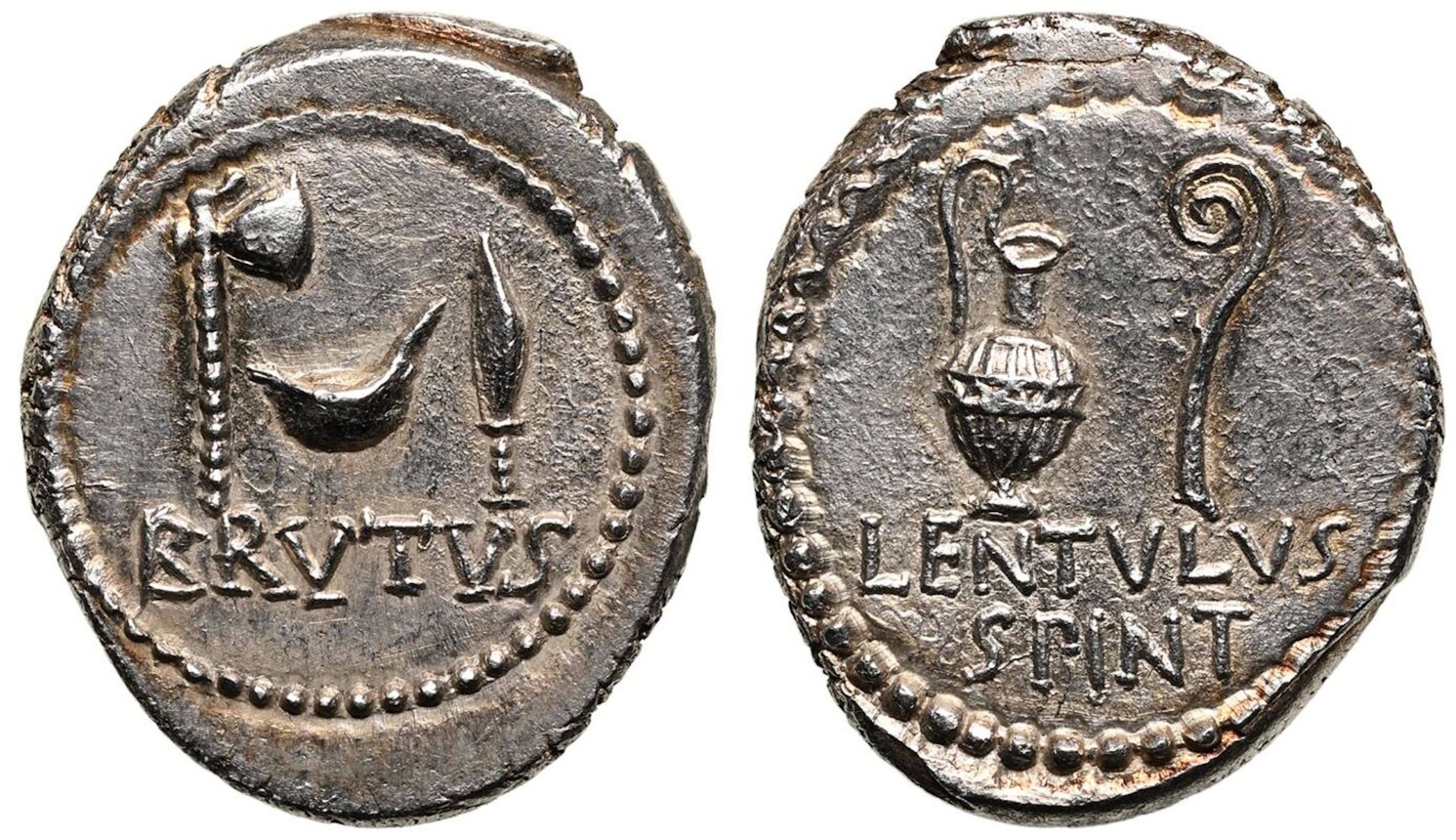 Q. Servilius Caepio (M. Junius) Brutus and P. Cornelius Lentulus Spinther