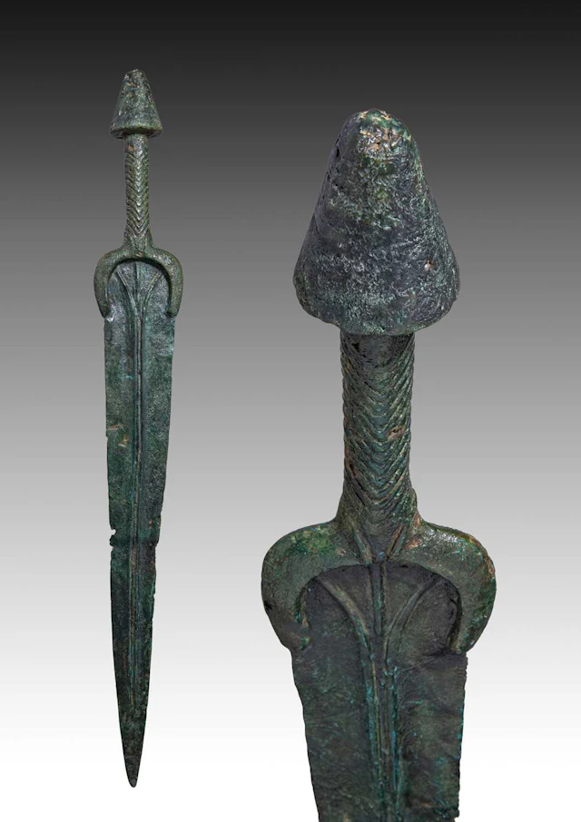 LATE BRONZE AGE SWORD WITH EAR-SHAPED POMMEL