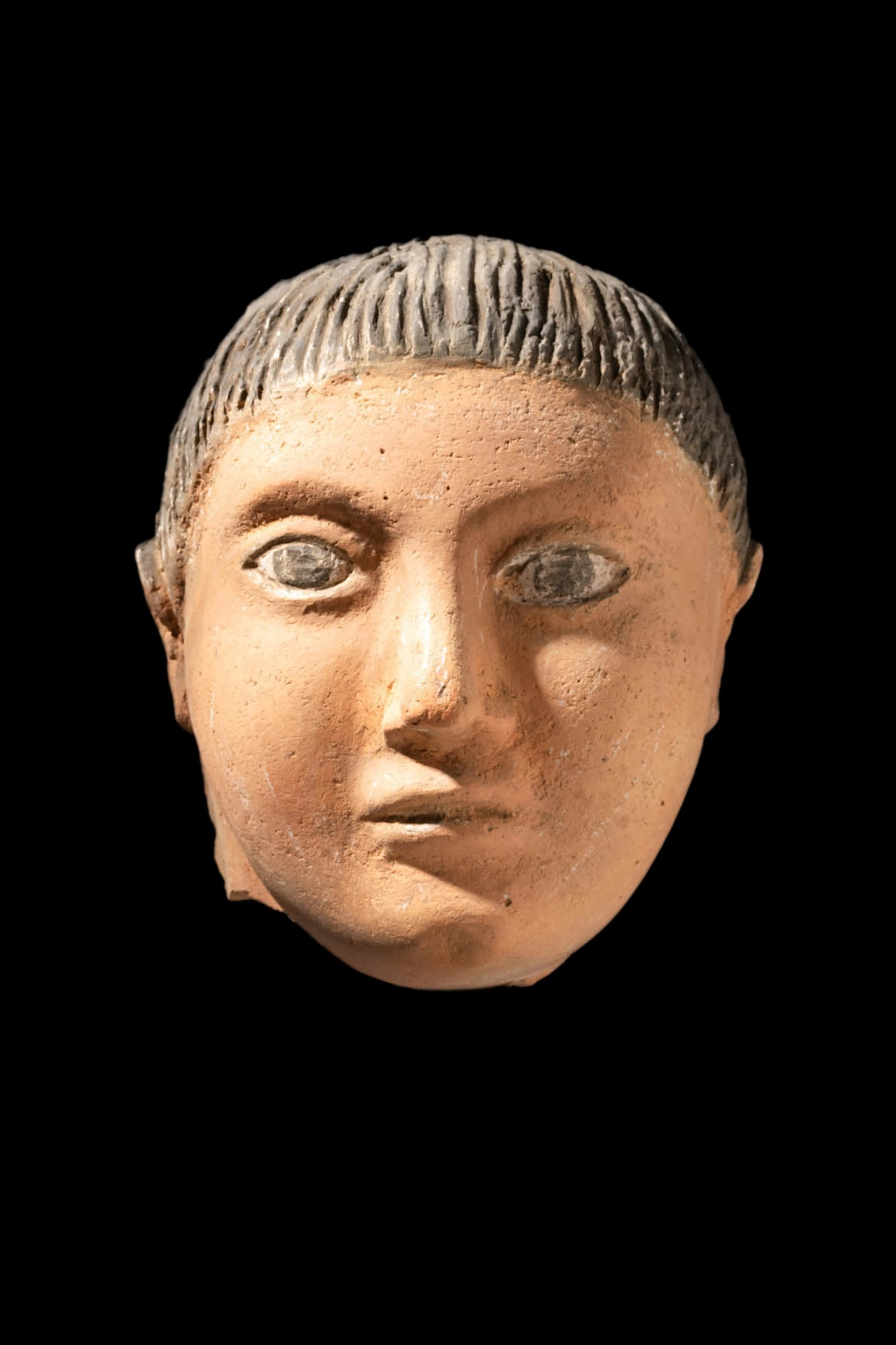ROMANO-EGYPTIAN PLASTER MASK OF YOUTH