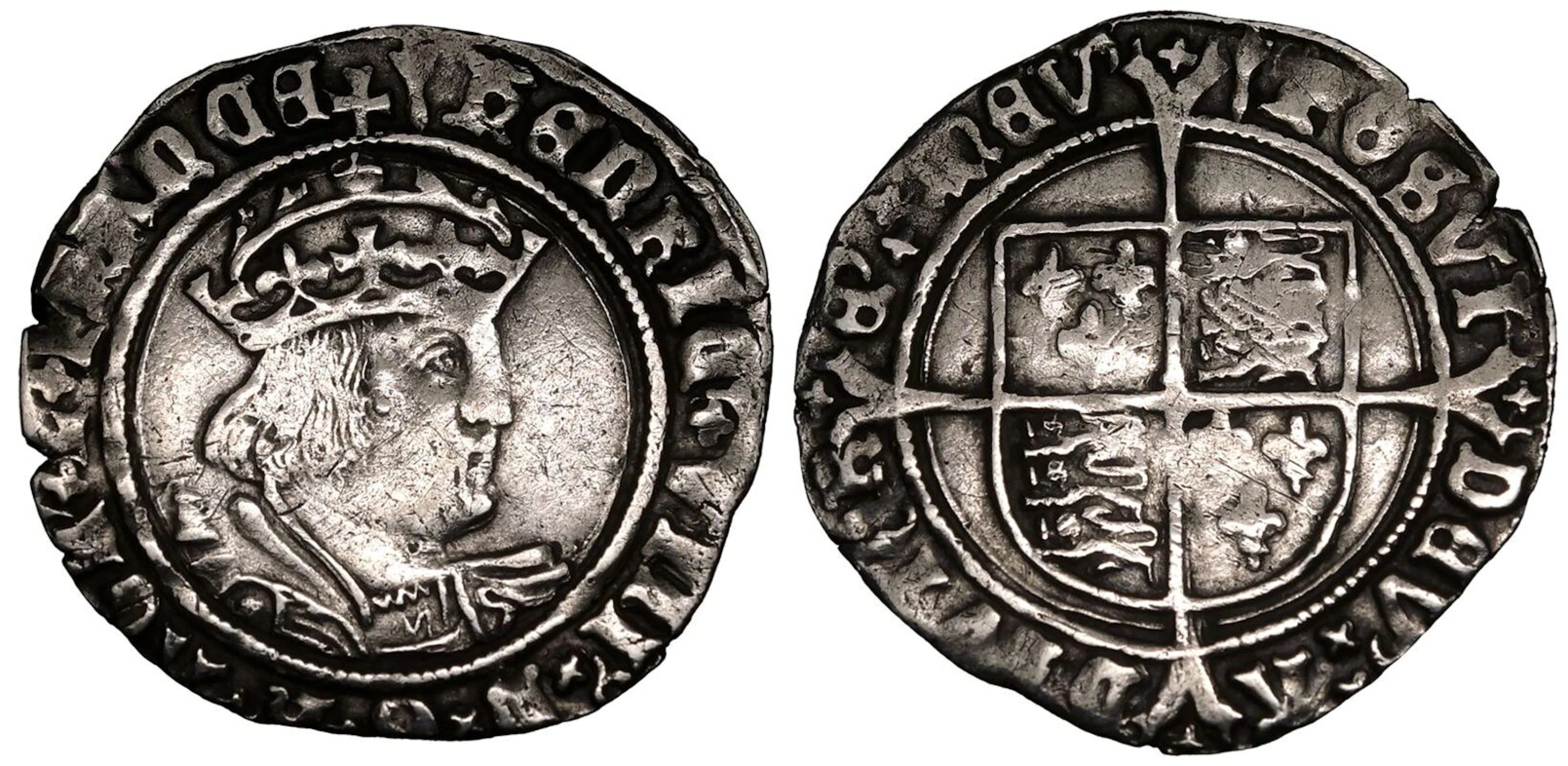 ND (1526-1544) Silver Groat mm. Arrow 52 Near Very Fine